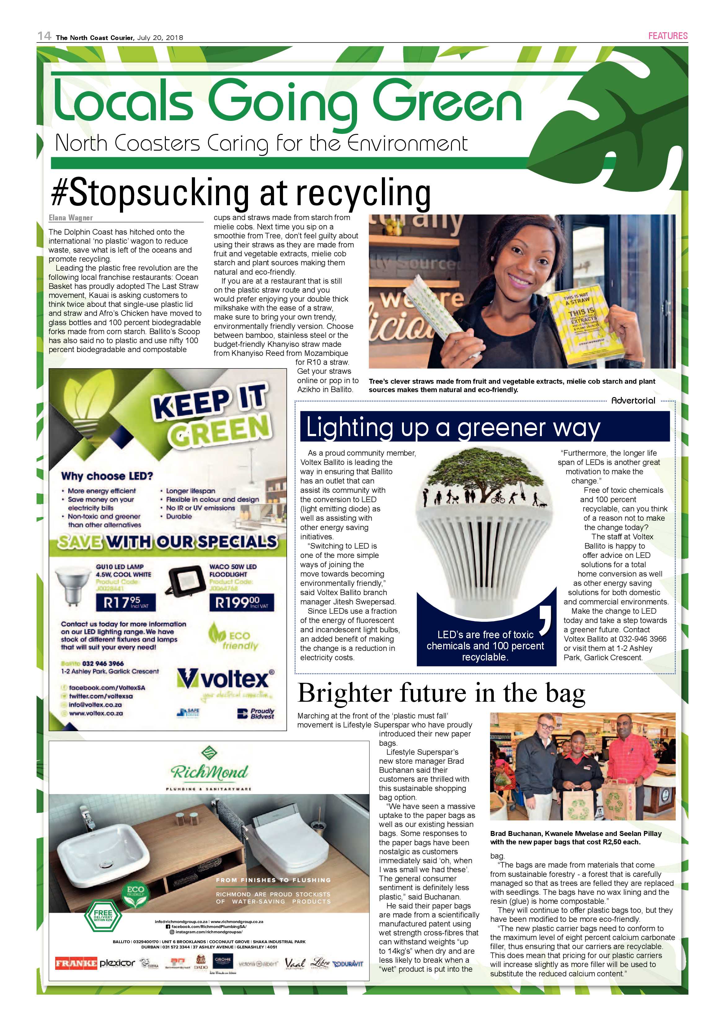 The North Coast Courier – 20 July 2018 page 14
