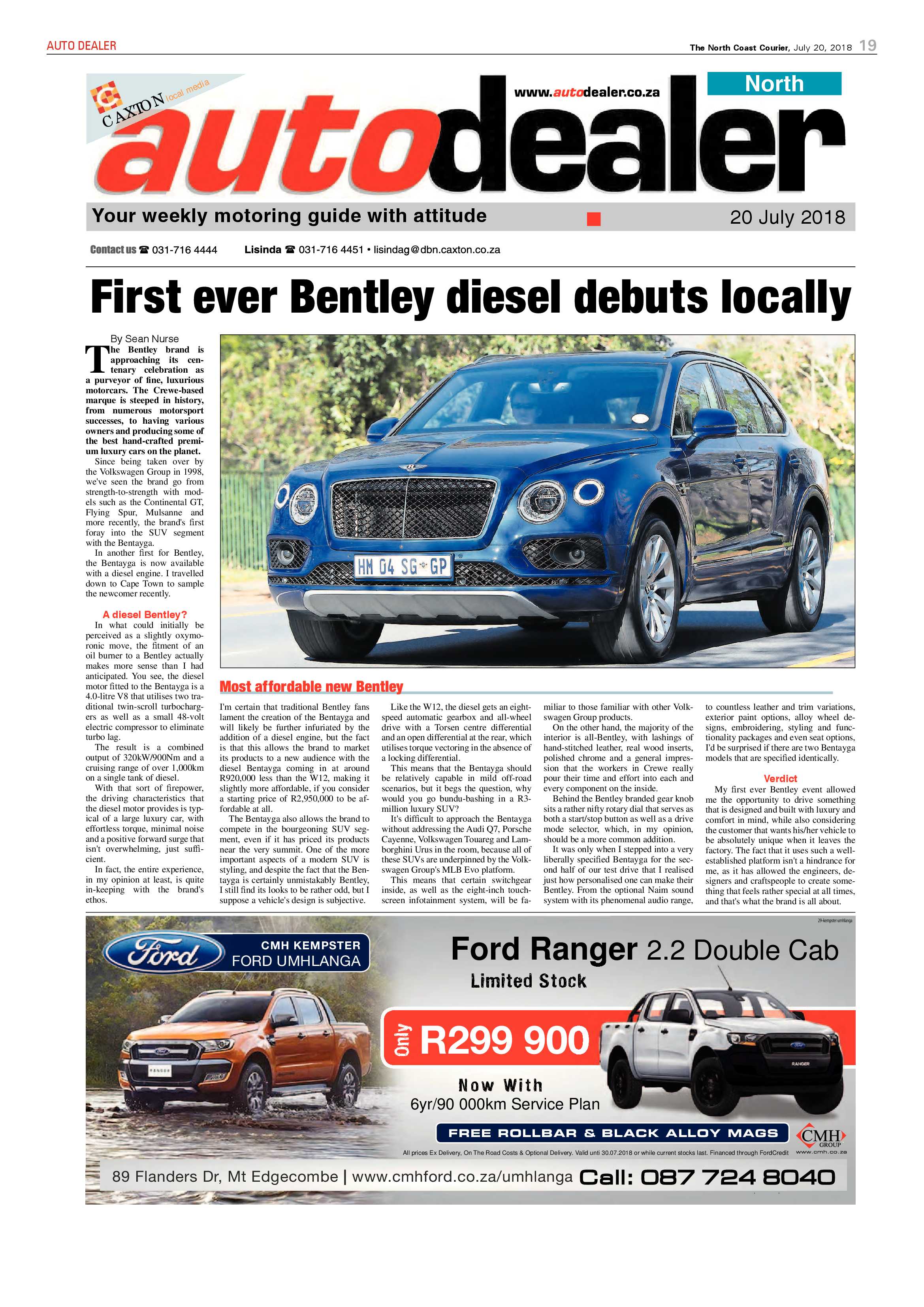 The North Coast Courier – 20 July 2018 page 19