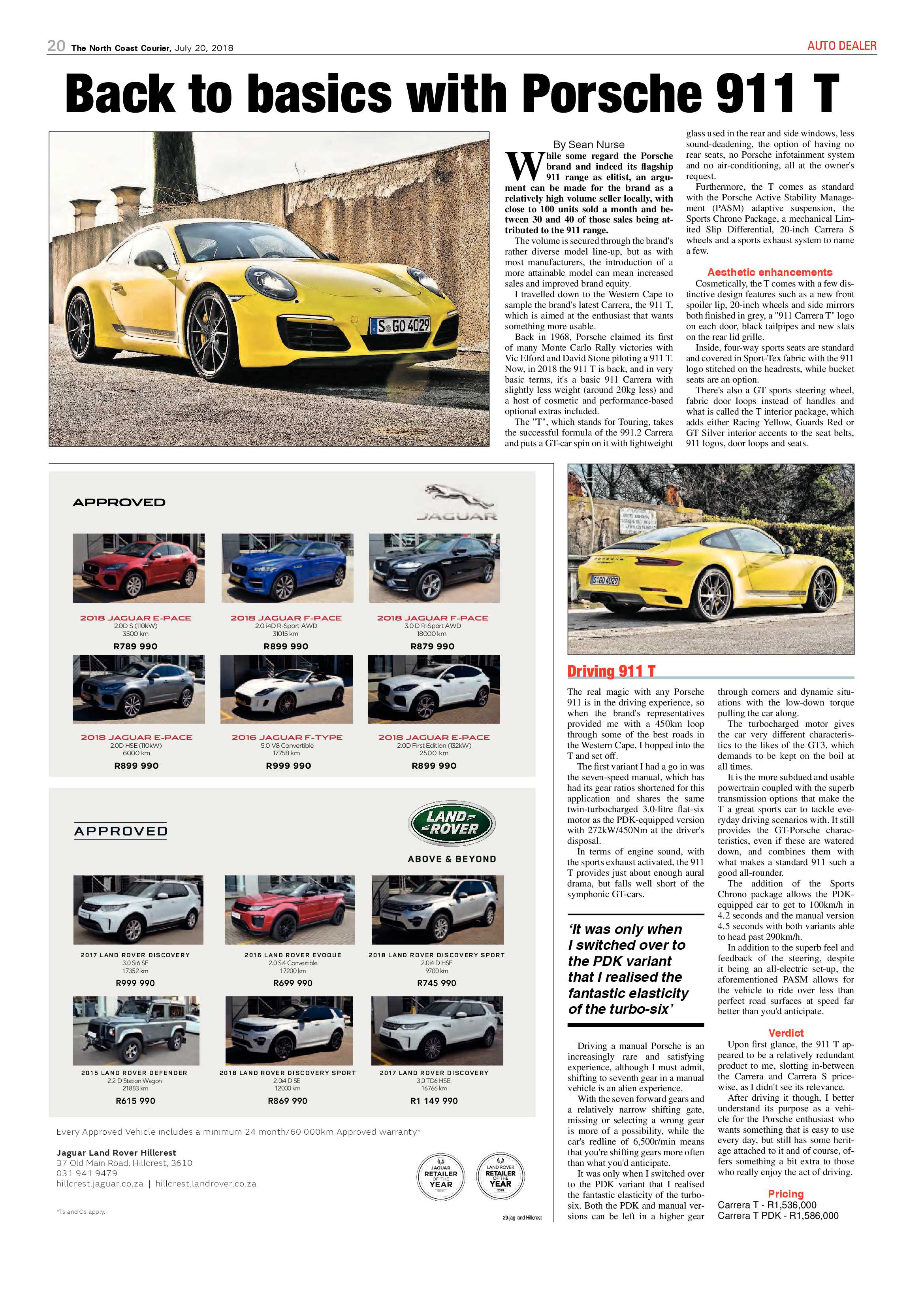 The North Coast Courier – 20 July 2018 page 20