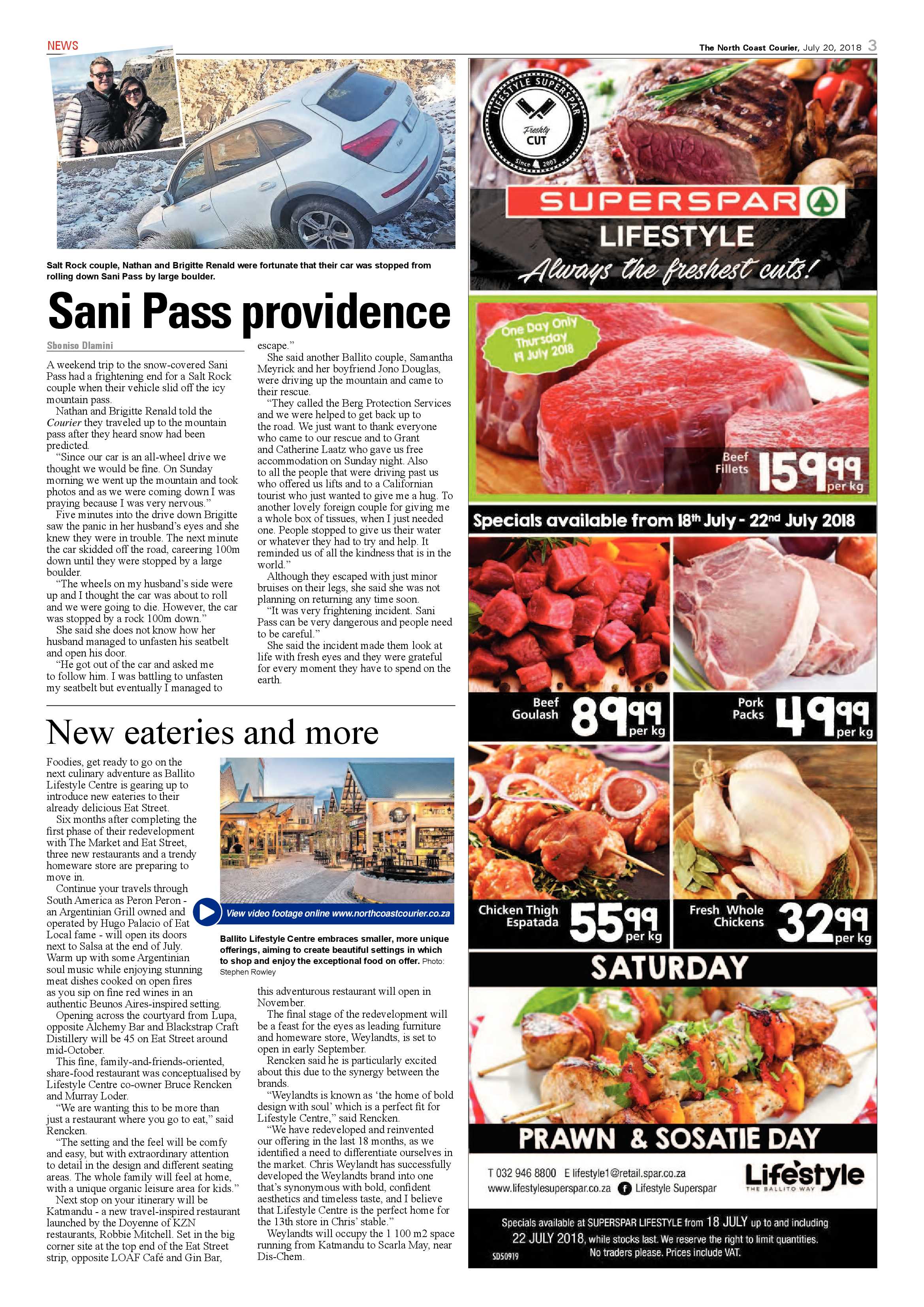 The North Coast Courier – 20 July 2018 page 3