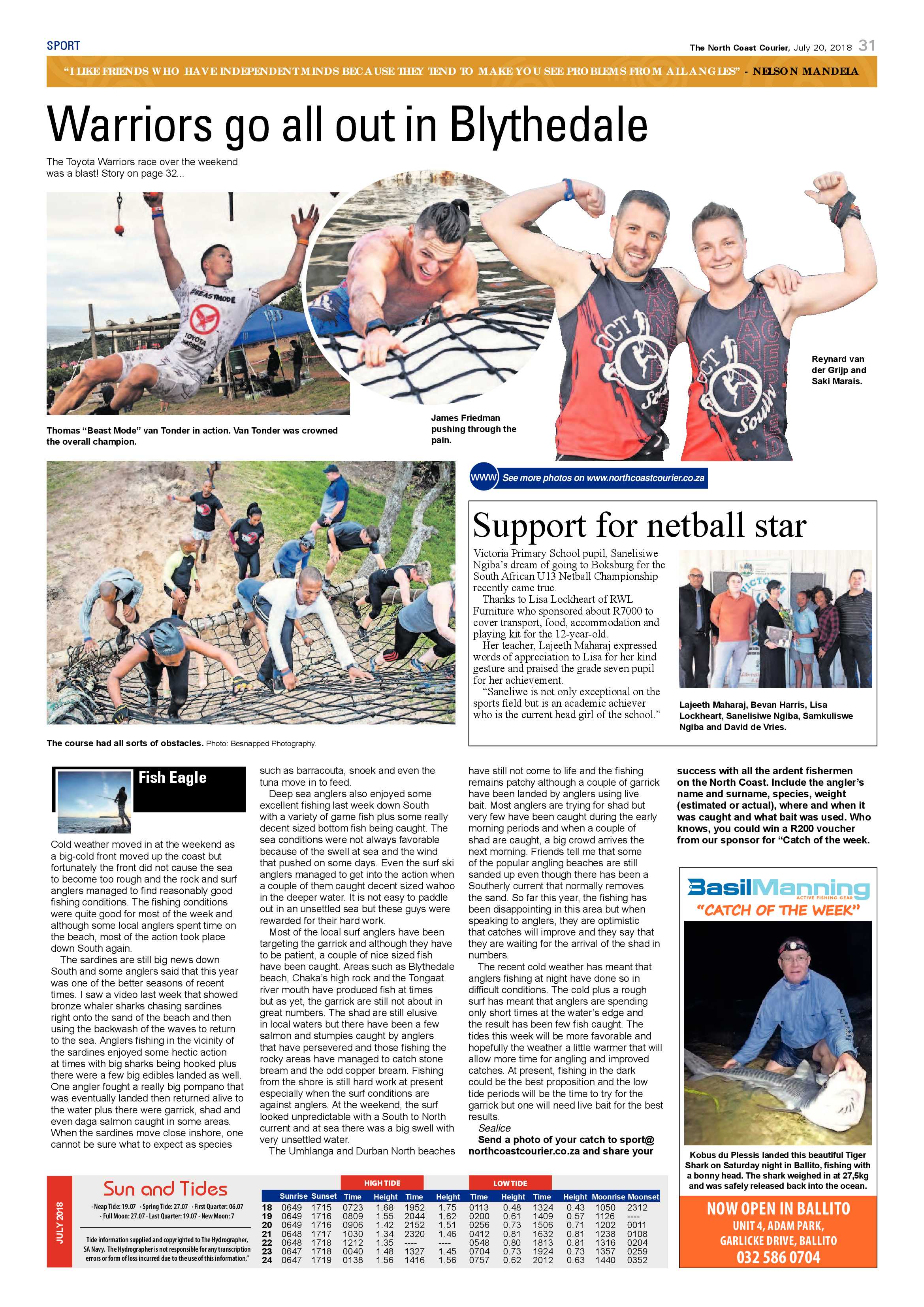 The North Coast Courier – 20 July 2018 page 31