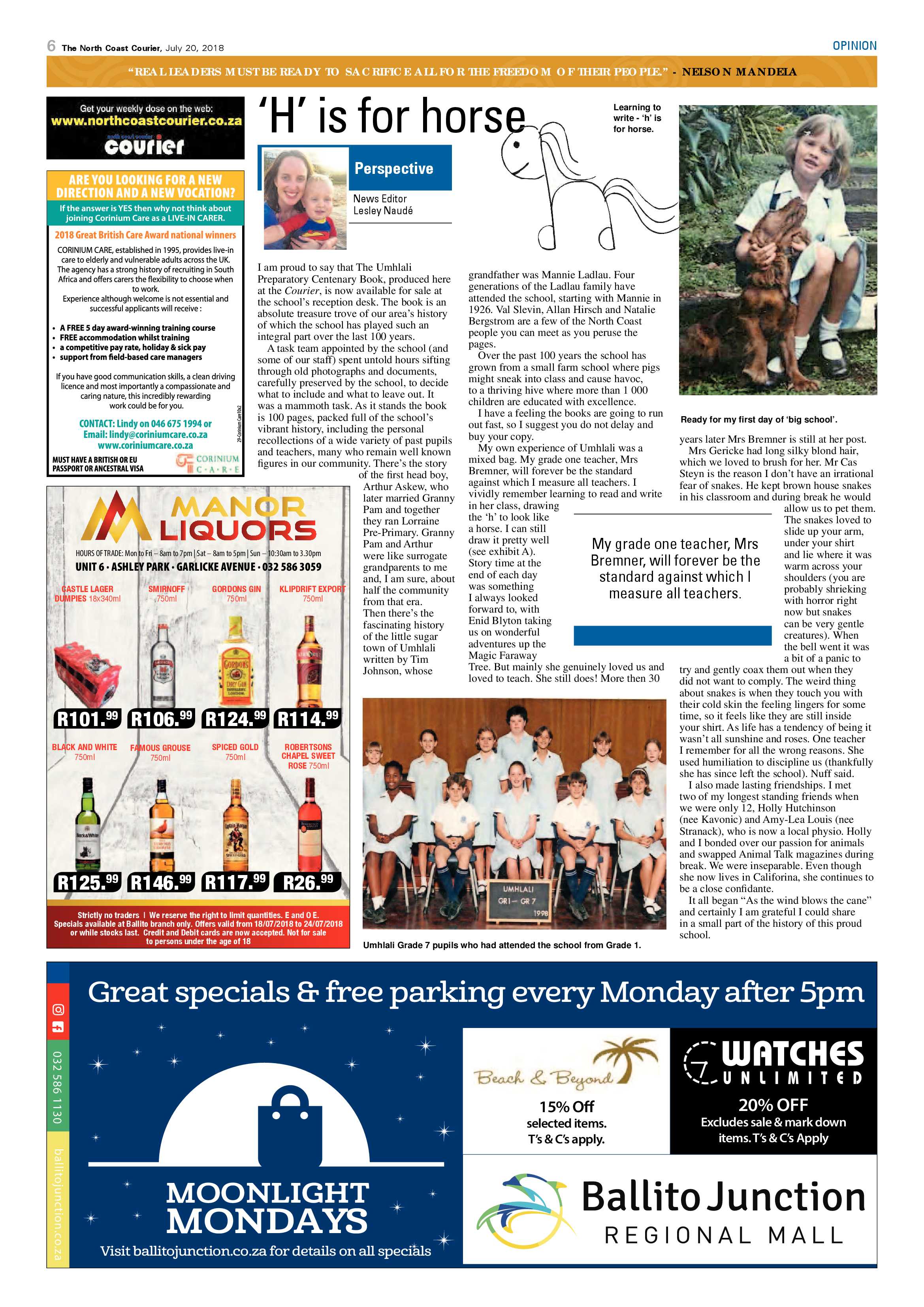 The North Coast Courier – 20 July 2018 page 6
