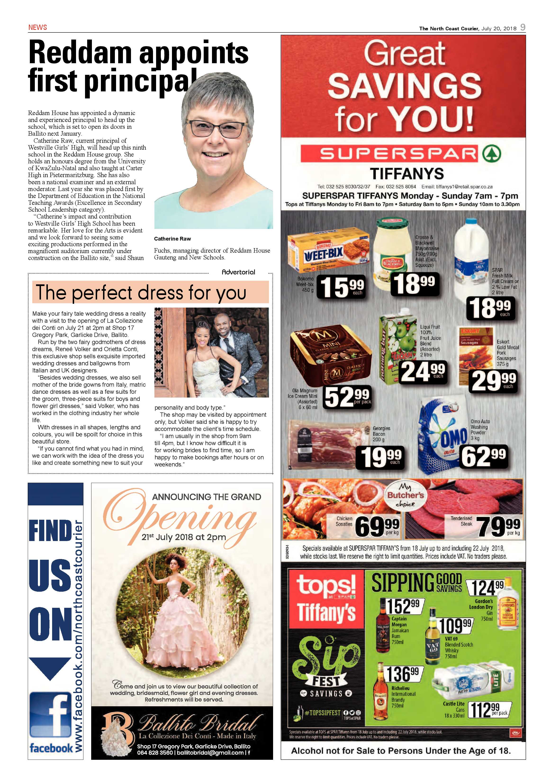 The North Coast Courier – 20 July 2018 page 9