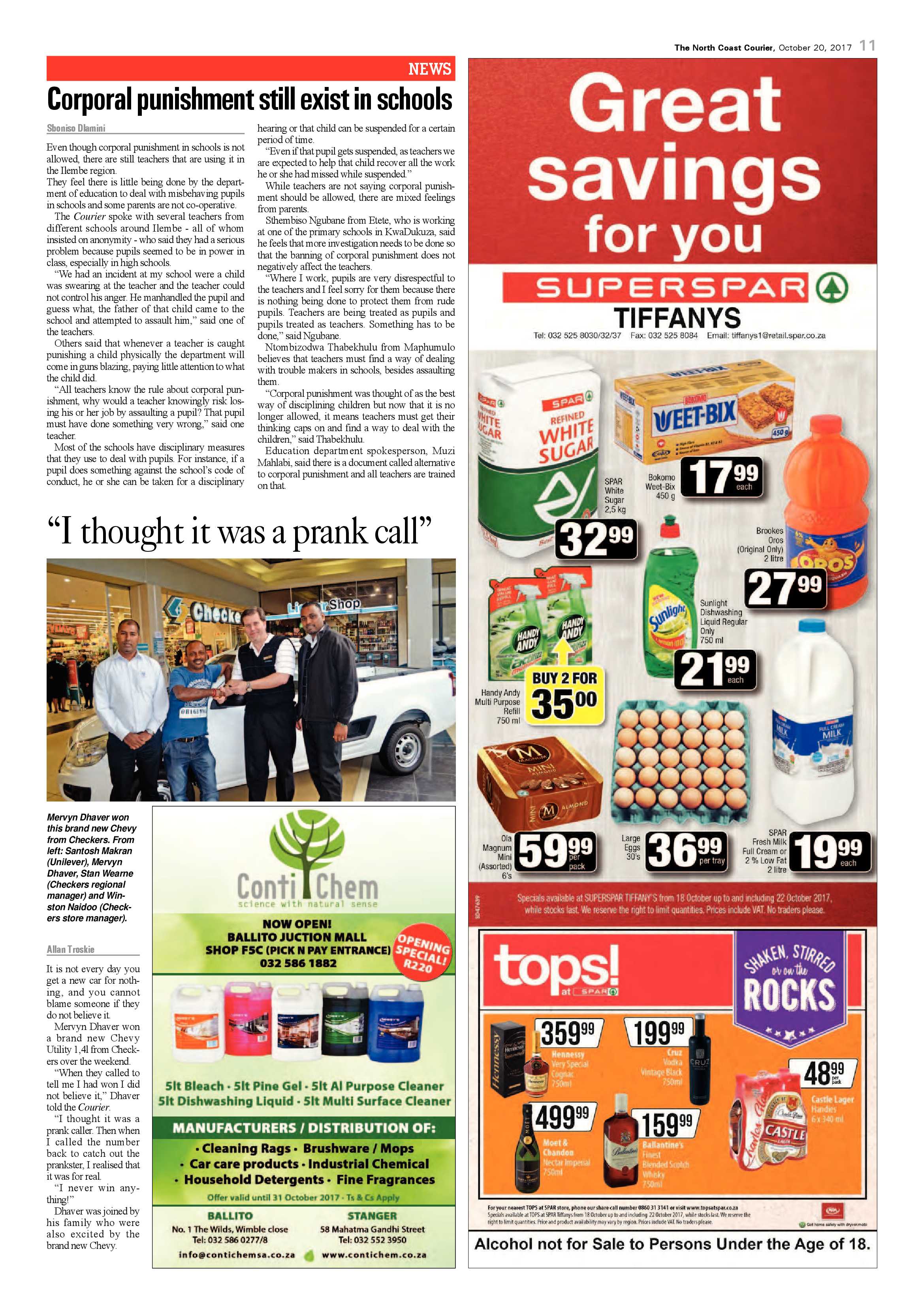 The North Coast Courier – 20 October 2017 page 11