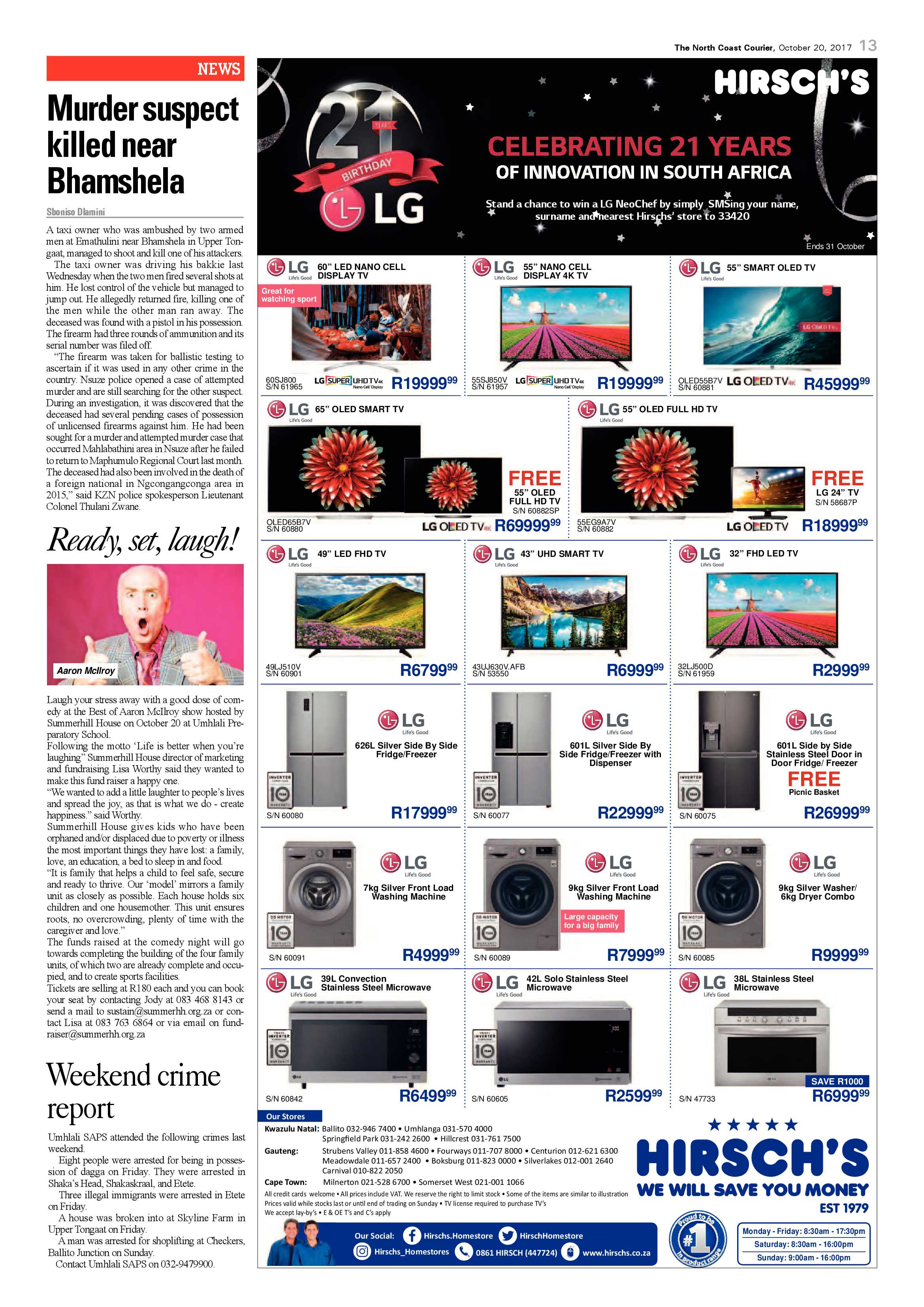 The North Coast Courier – 20 October 2017 page 13