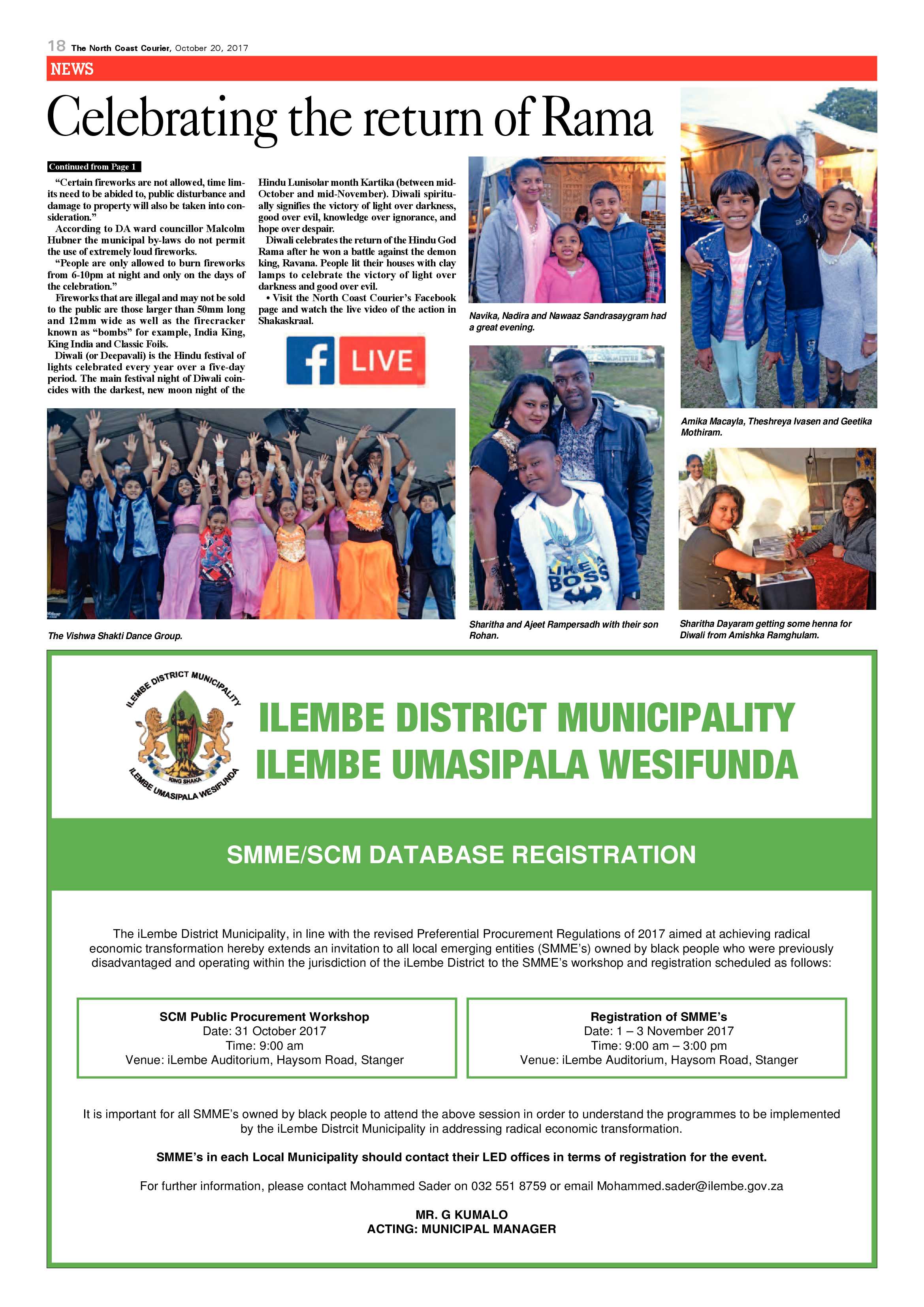 The North Coast Courier – 20 October 2017 page 18