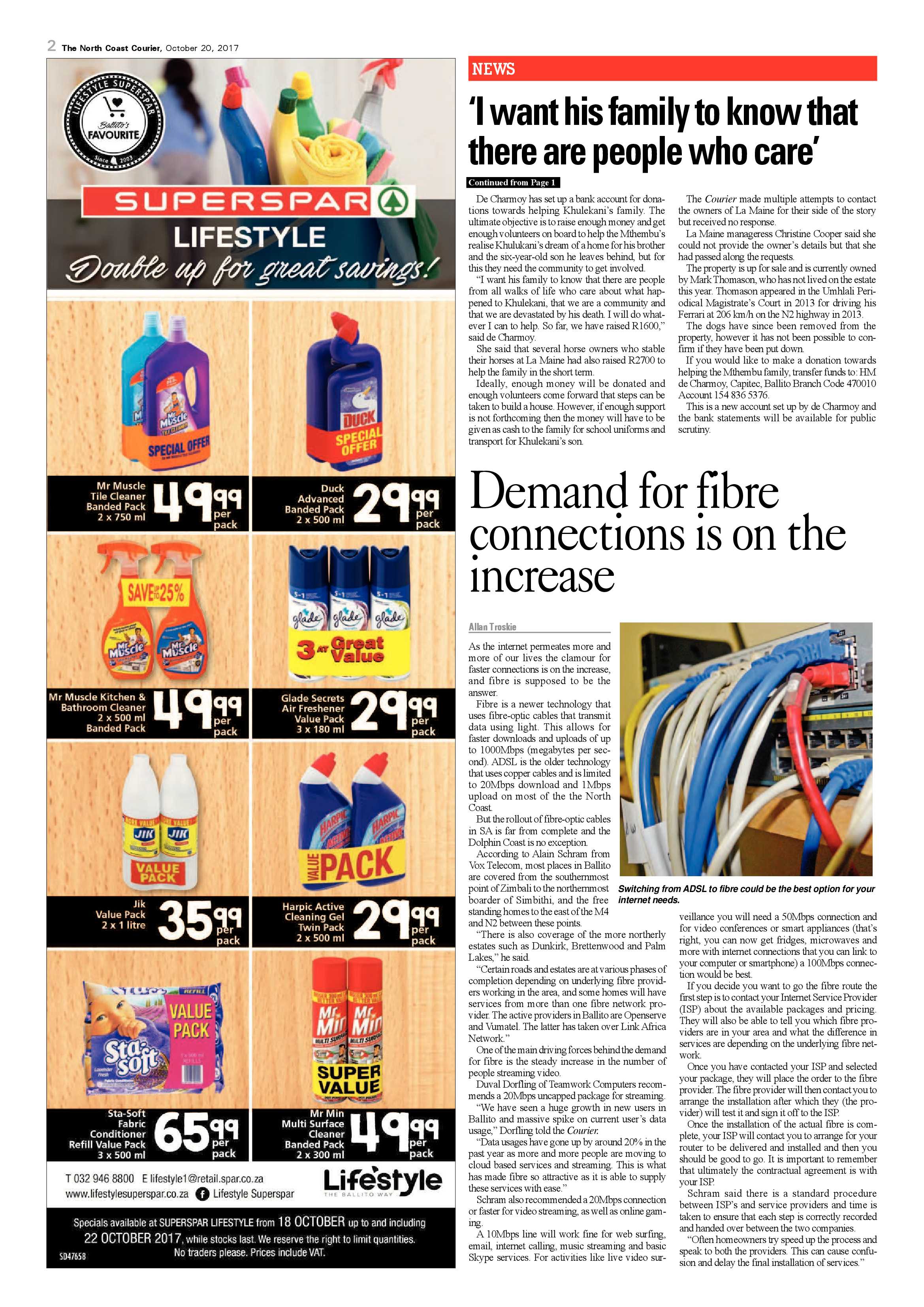 The North Coast Courier – 20 October 2017 page 2