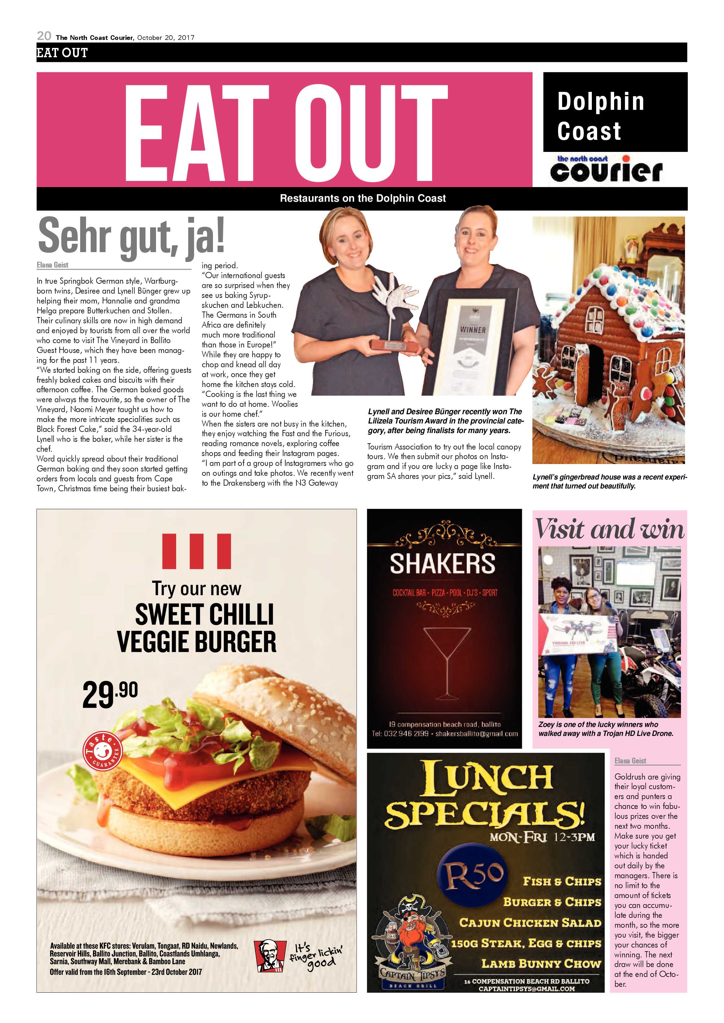 The North Coast Courier – 20 October 2017 page 20
