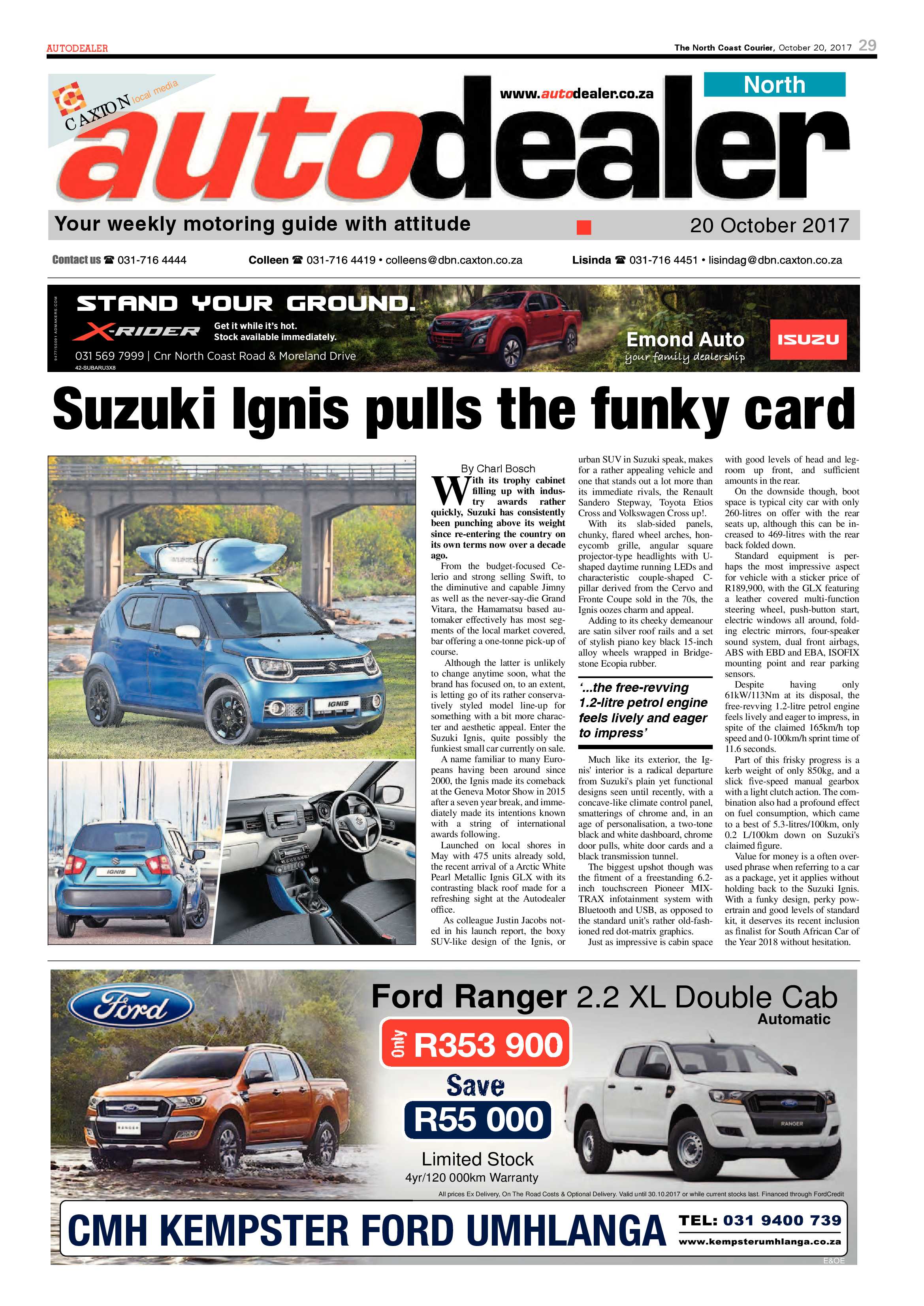 The North Coast Courier – 20 October 2017 page 29