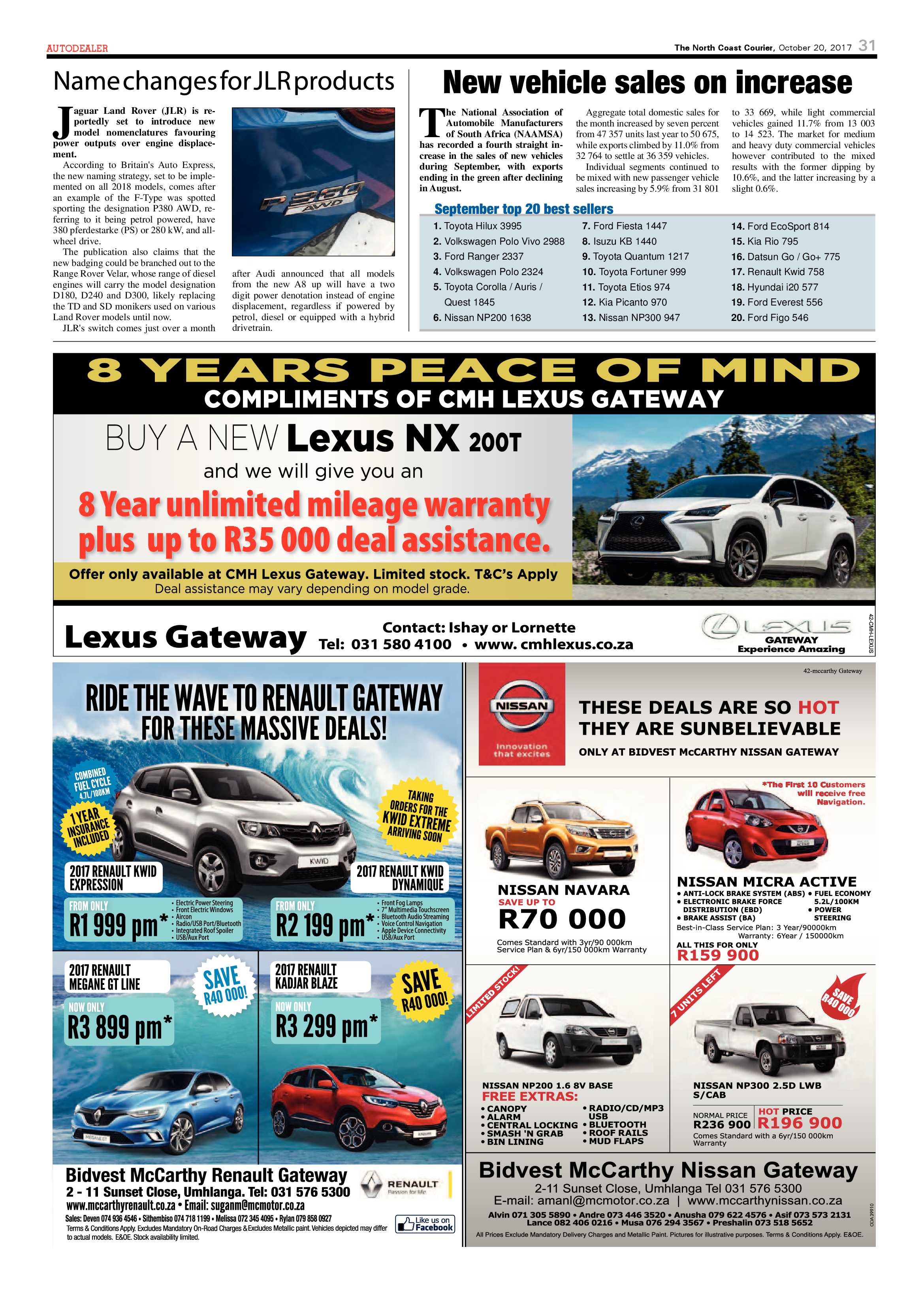 The North Coast Courier – 20 October 2017 page 31