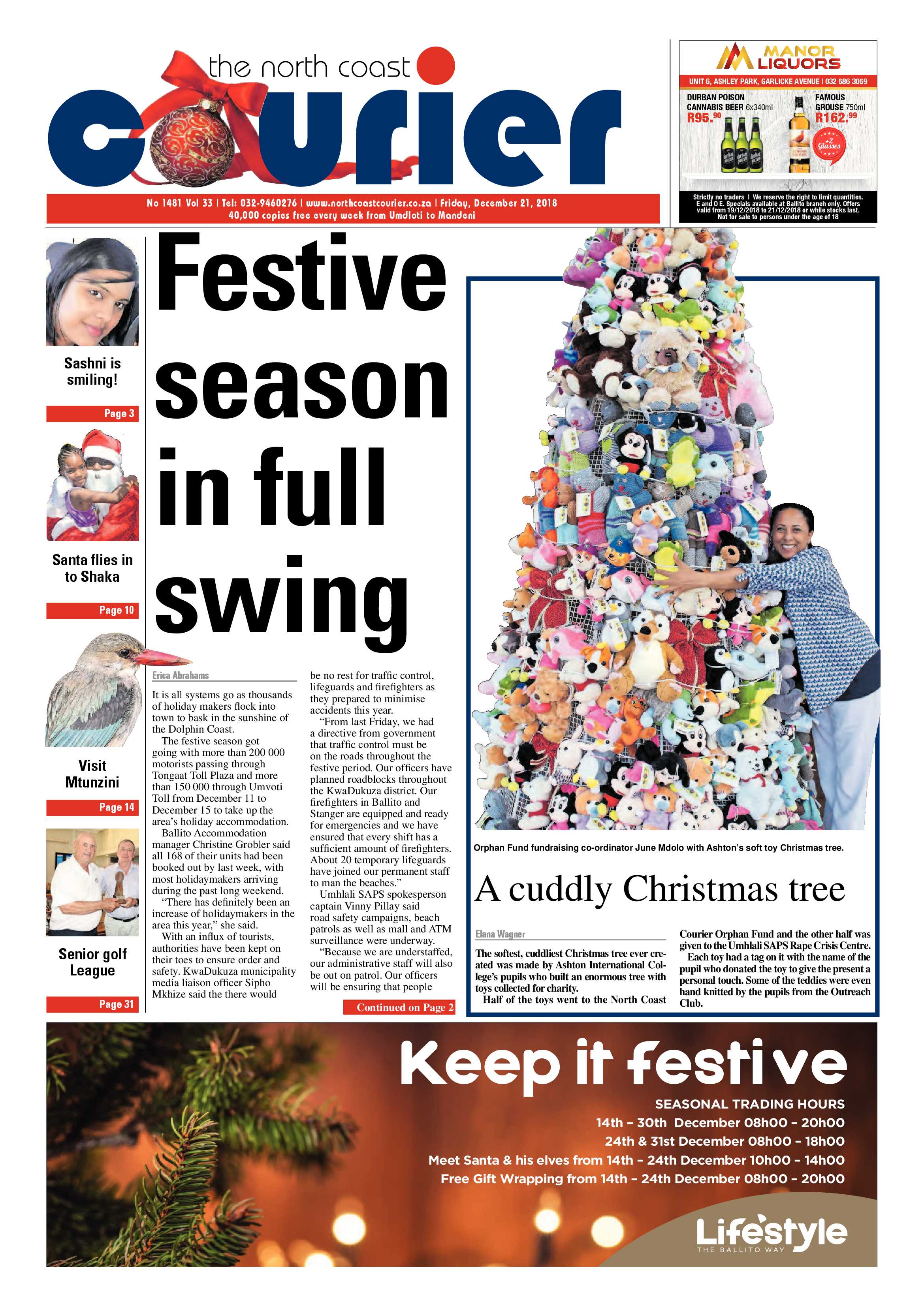 The North Coast Courier – 21 December 2018 page 1