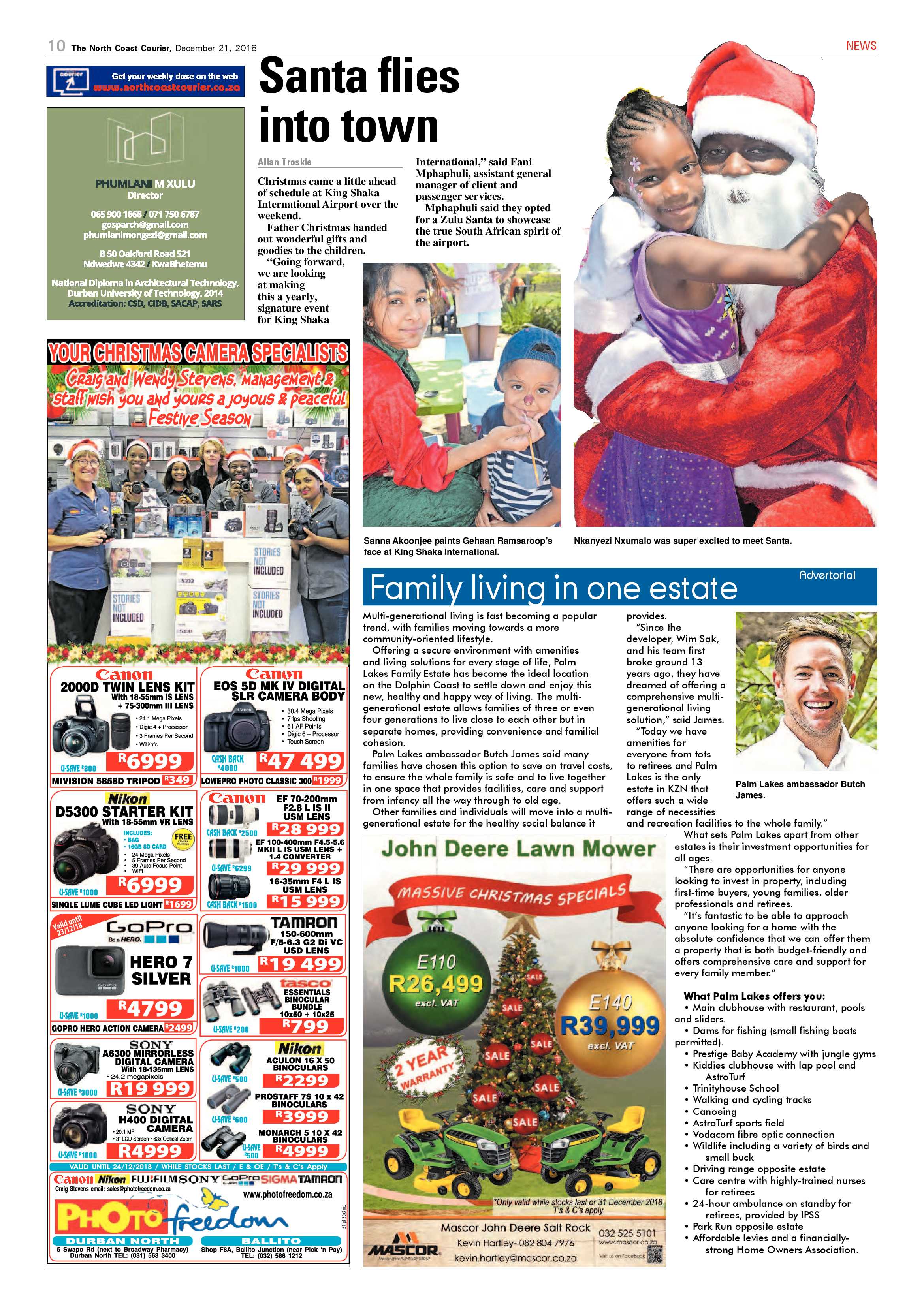 The North Coast Courier – 21 December 2018 page 10