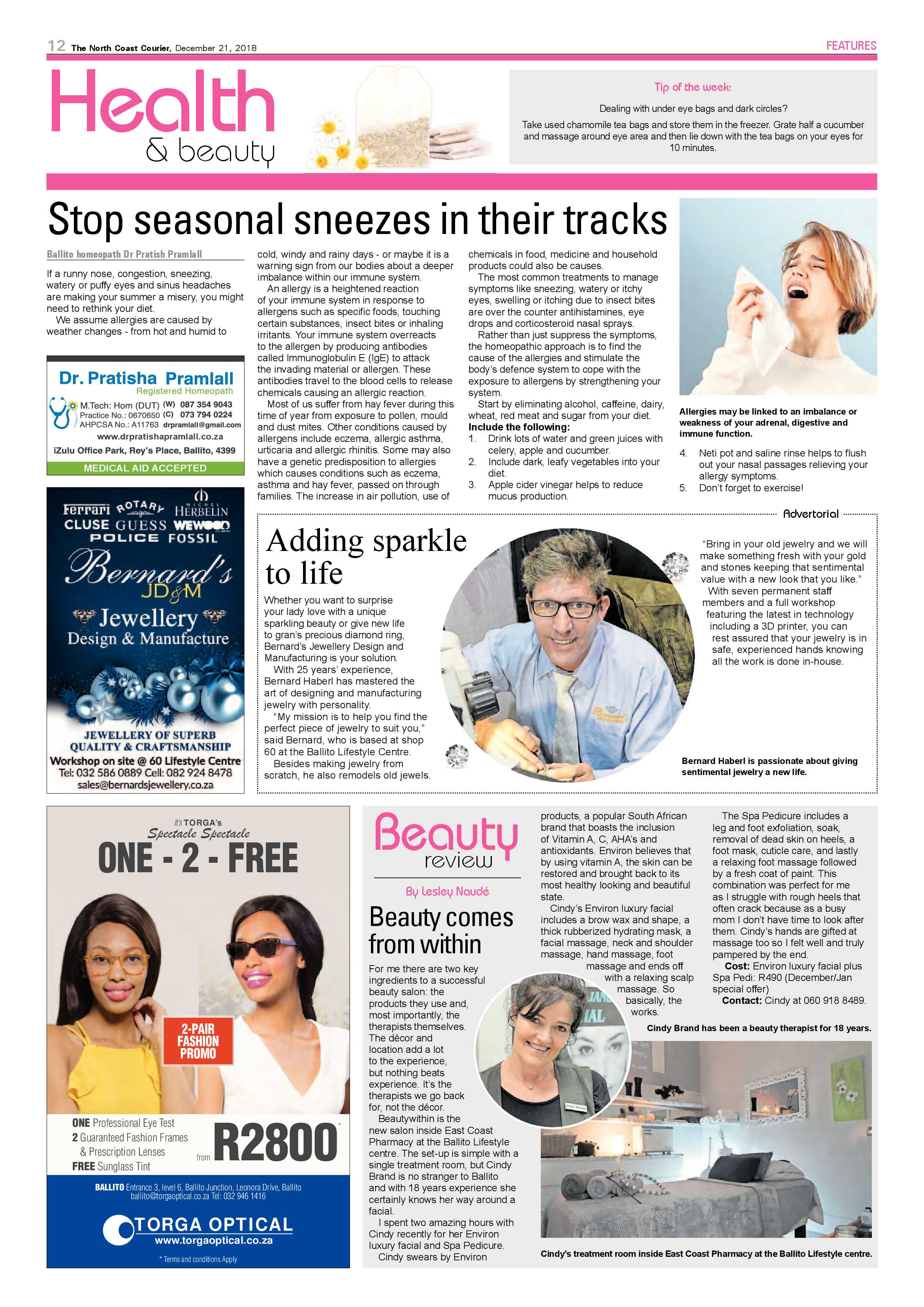 The North Coast Courier – 21 December 2018 page 12