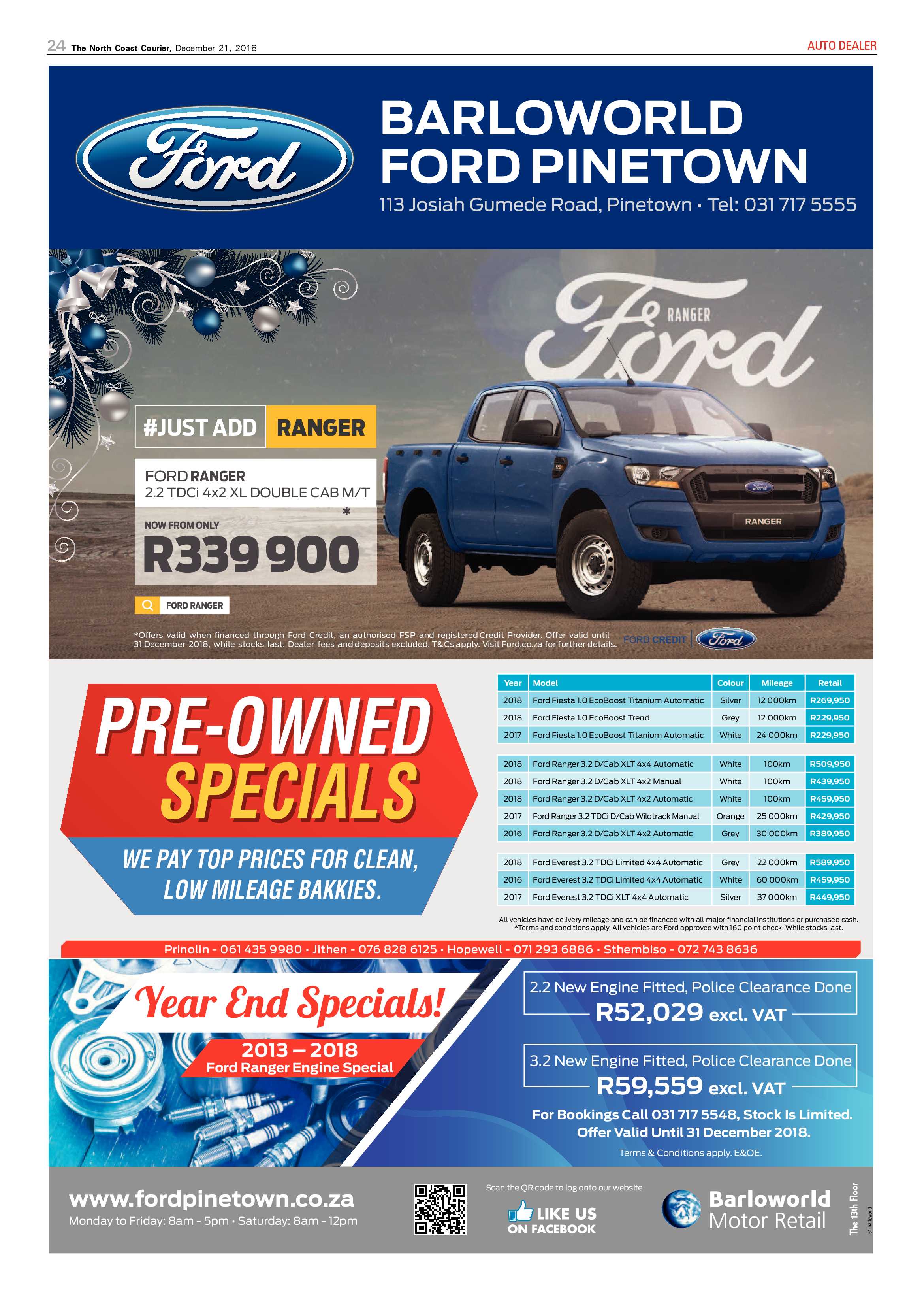 The North Coast Courier – 21 December 2018 page 24