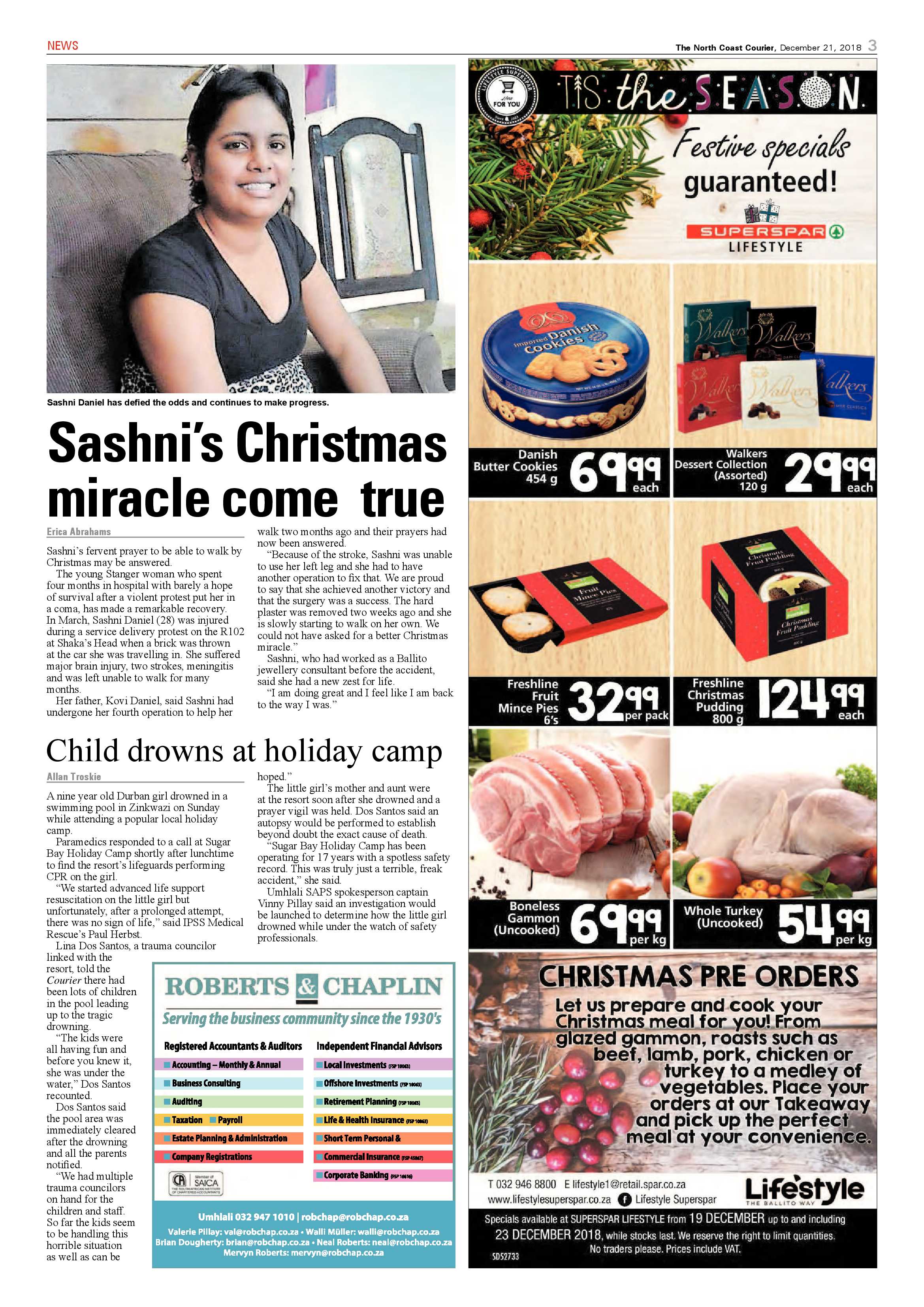 The North Coast Courier – 21 December 2018 page 3