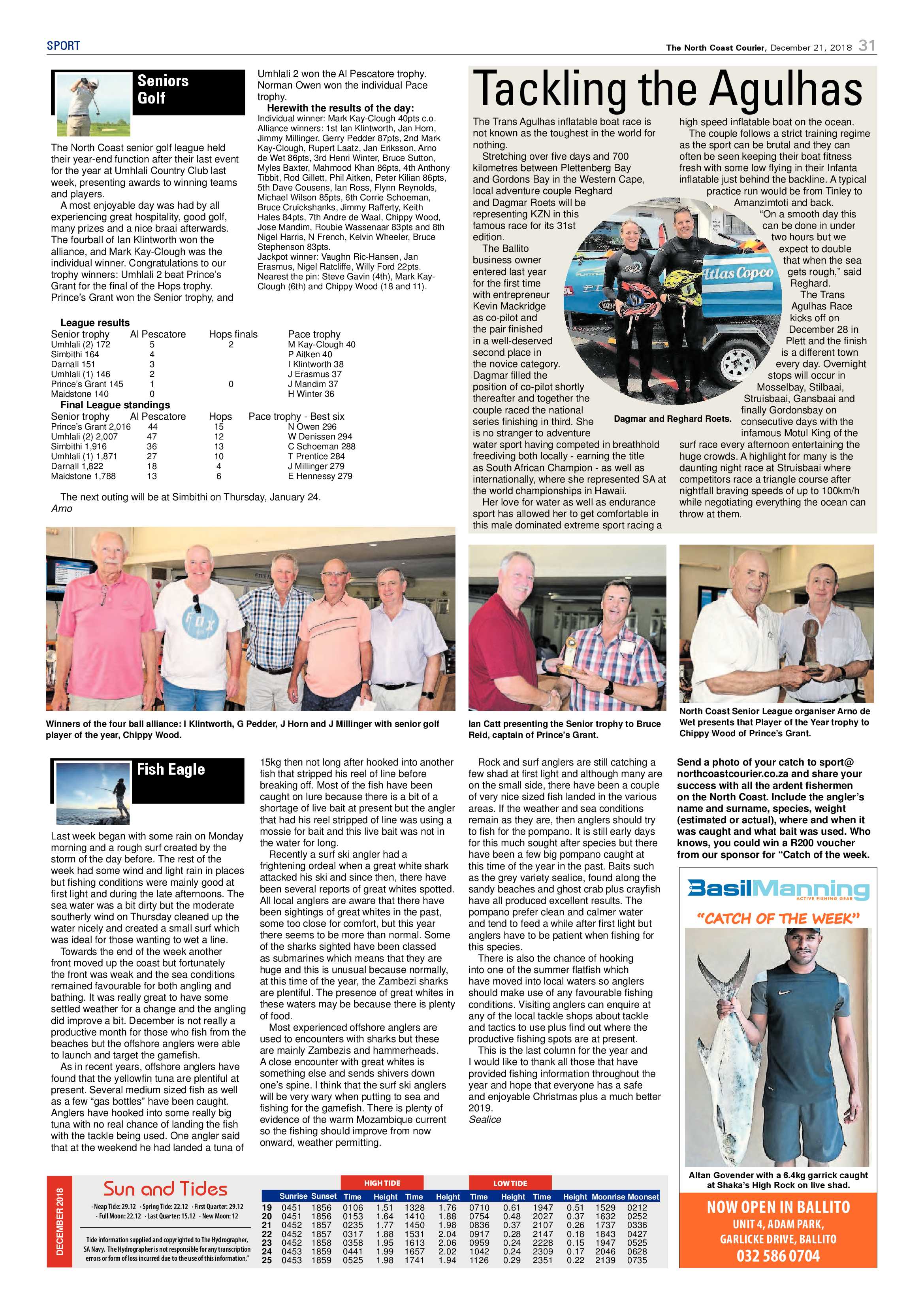 The North Coast Courier – 21 December 2018 page 31