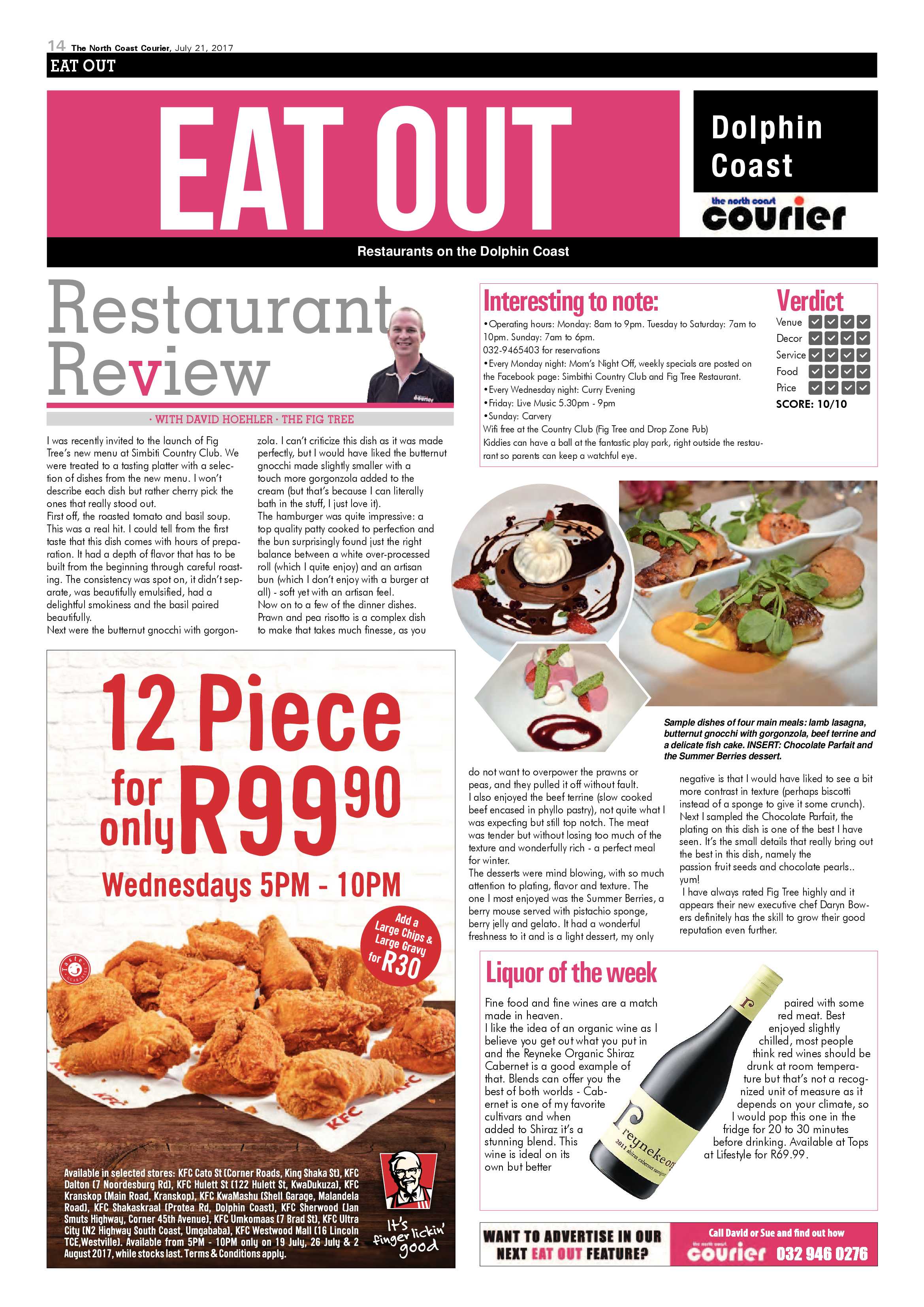 The North Coast Courier – 21 July 2017 page 14