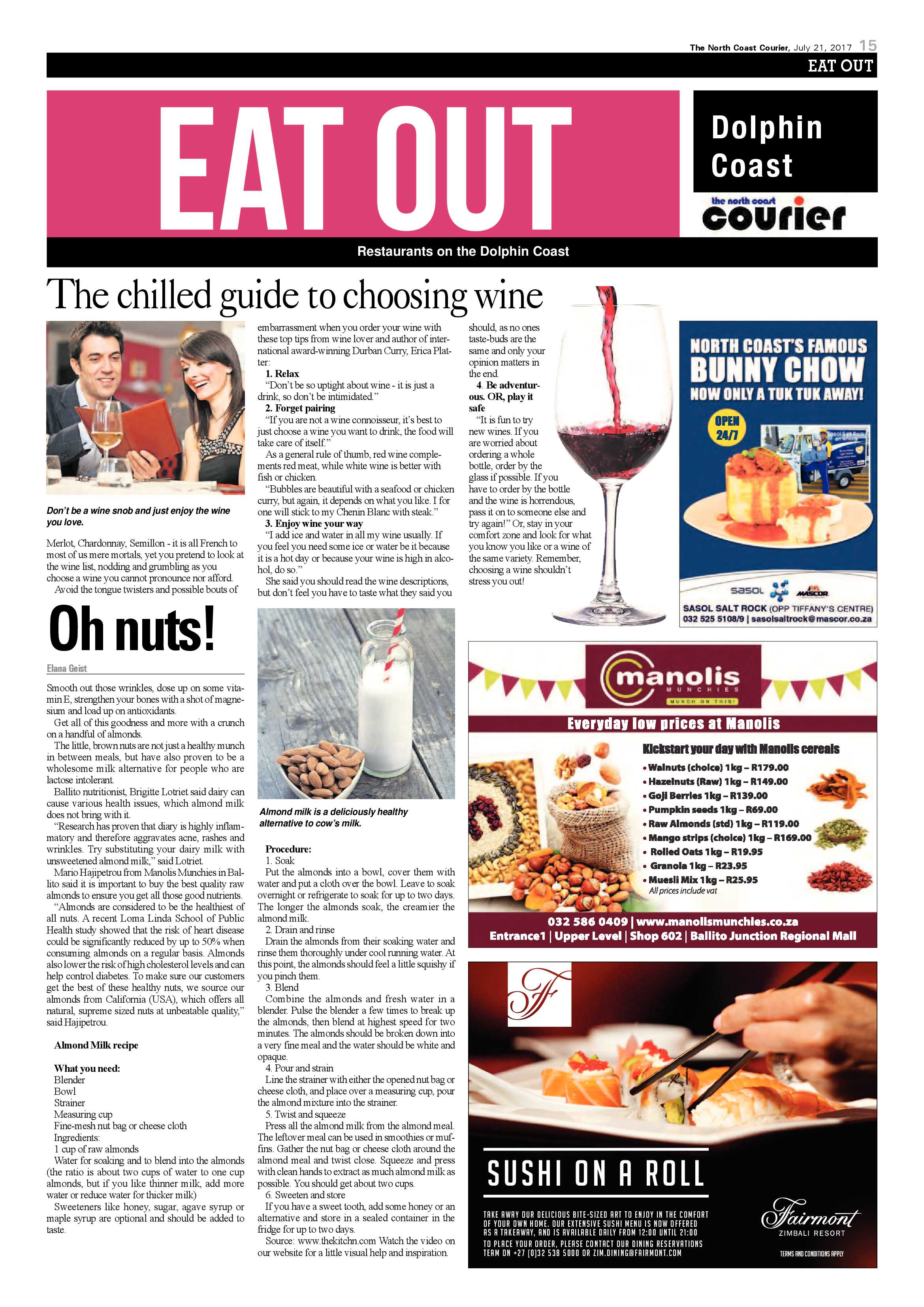 The North Coast Courier – 21 July 2017 page 15