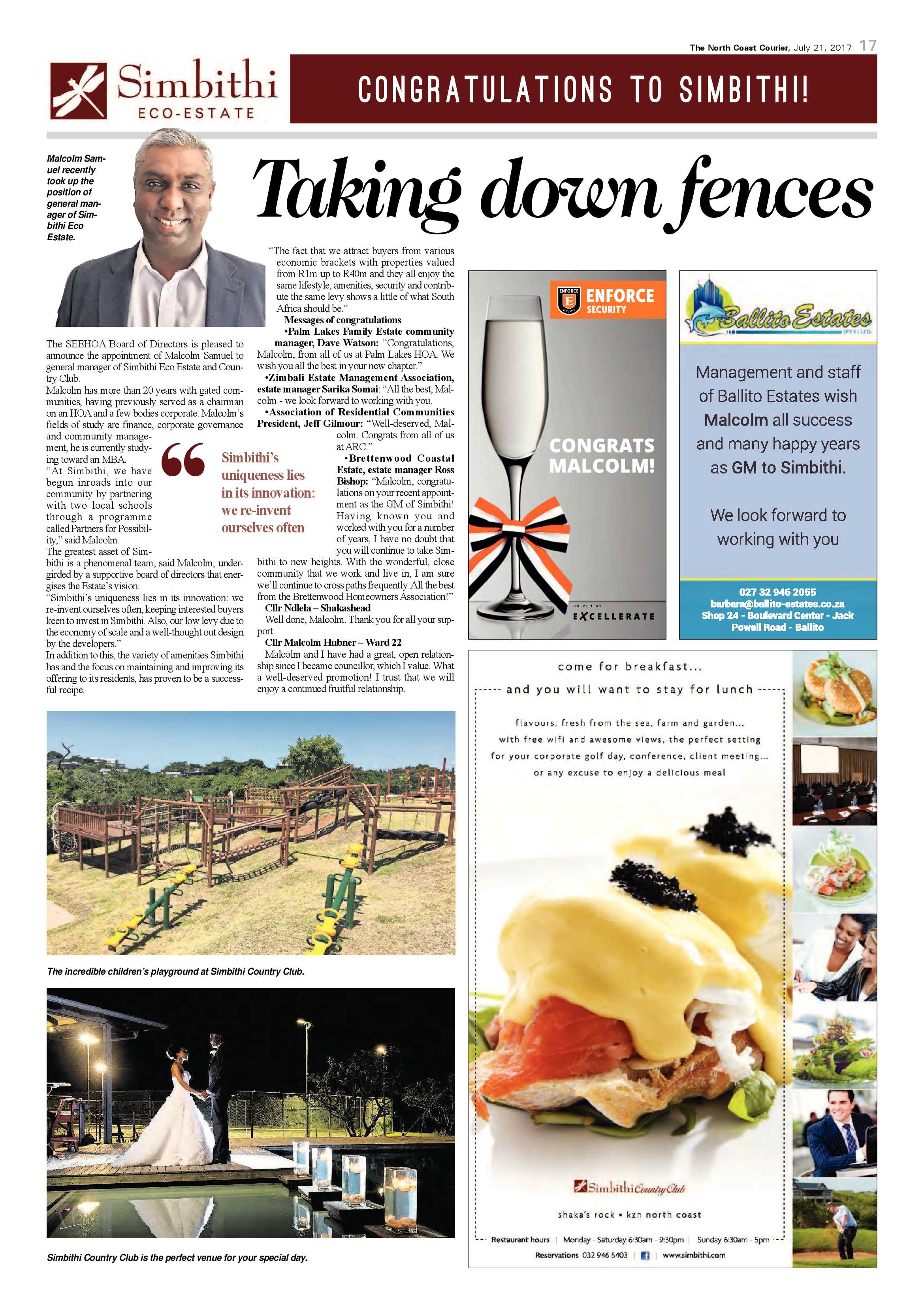 The North Coast Courier – 21 July 2017 page 17