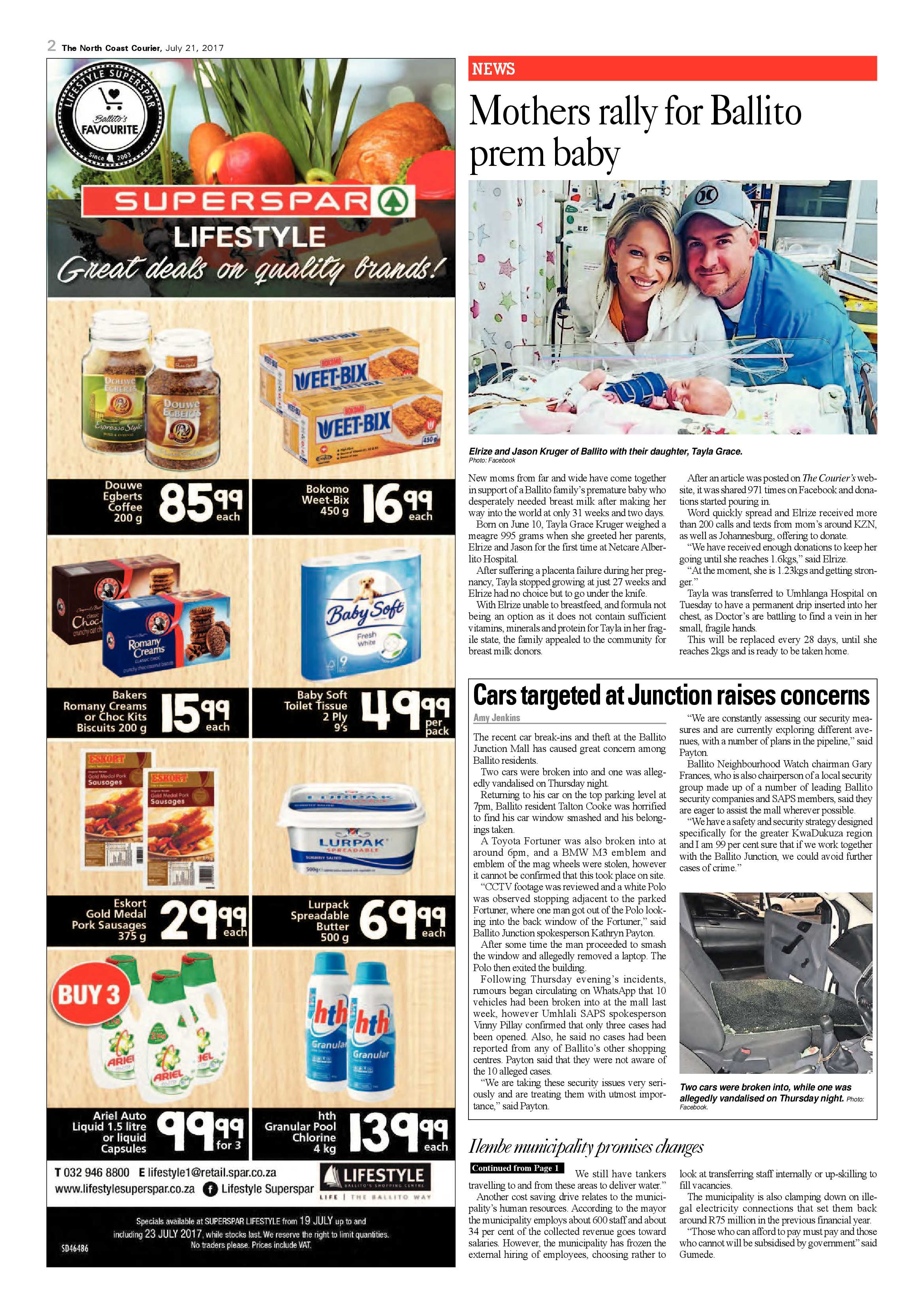 The North Coast Courier – 21 July 2017 page 2