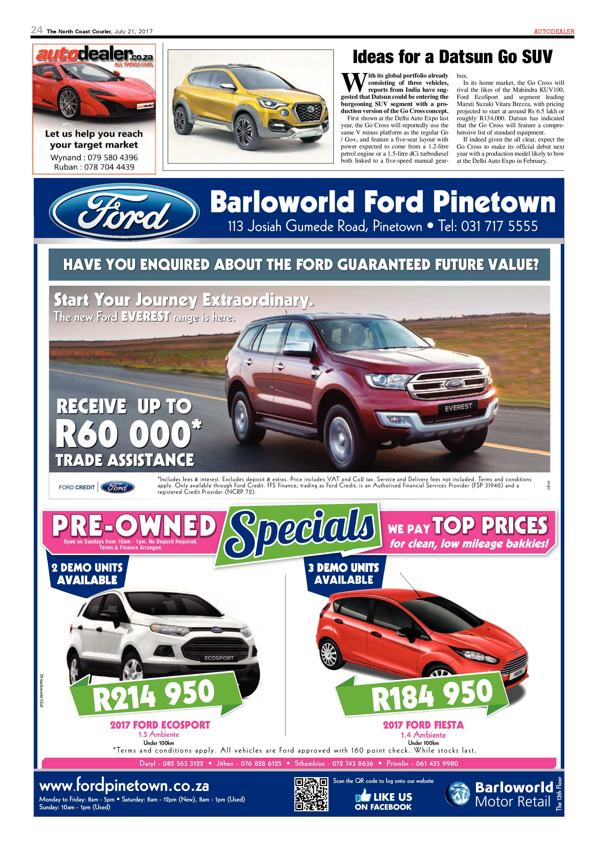 The North Coast Courier – 21 July 2017 page 24