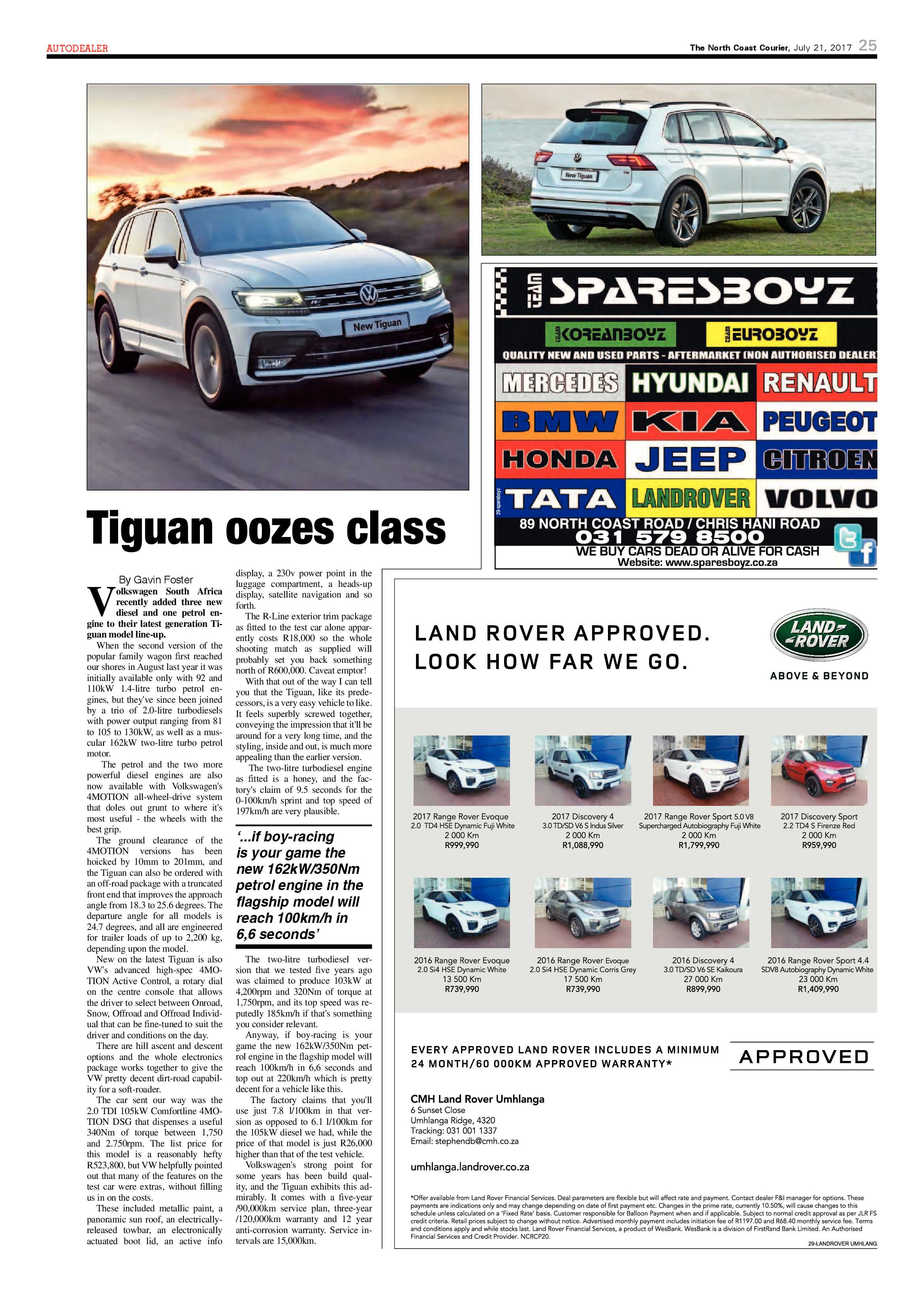 The North Coast Courier – 21 July 2017 page 25