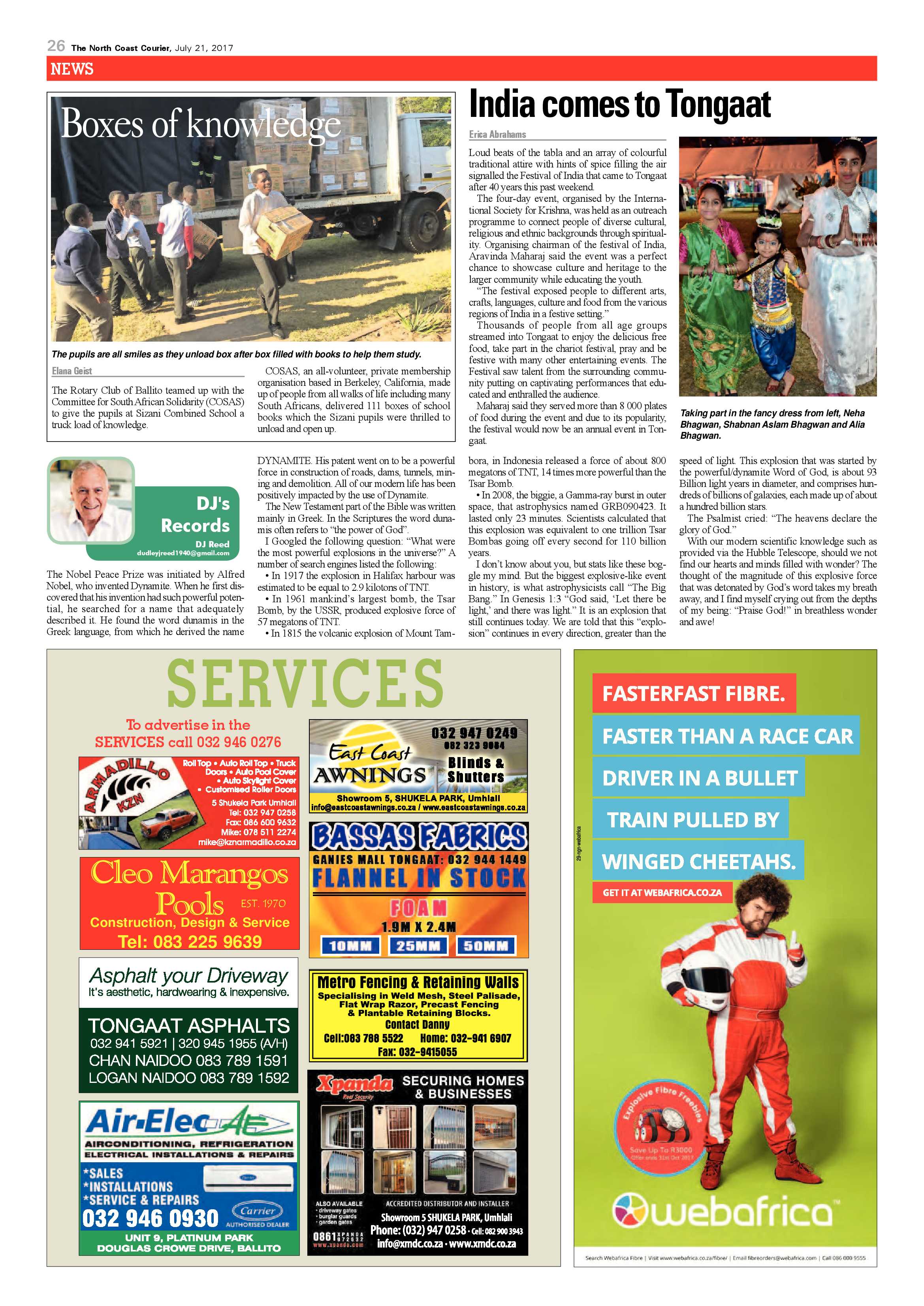 The North Coast Courier – 21 July 2017 page 26