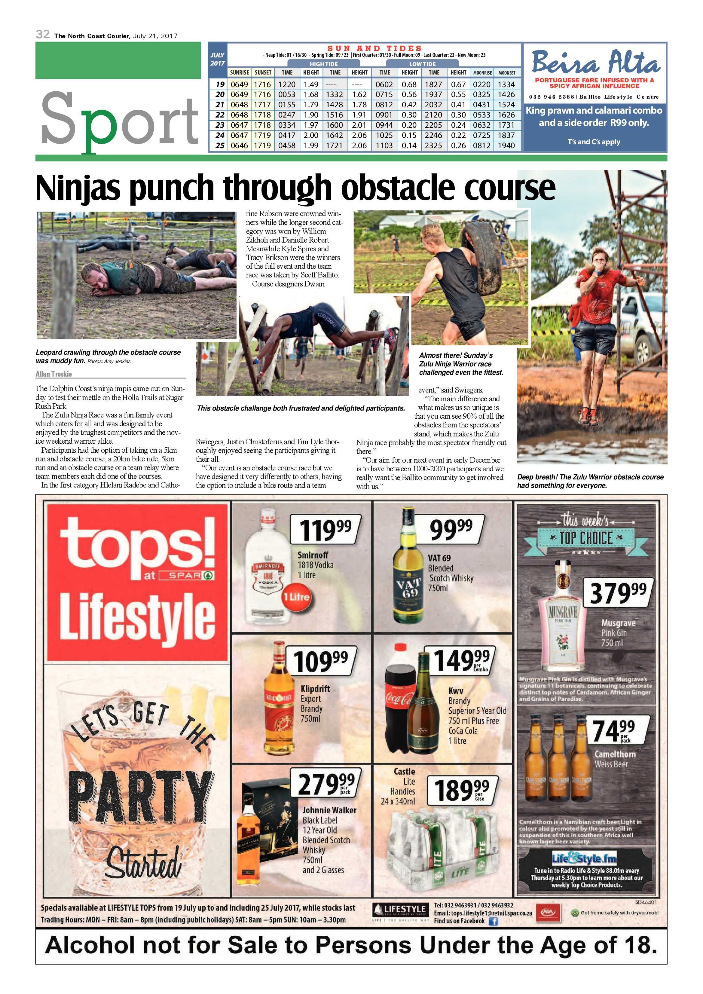 The North Coast Courier – 21 July 2017 page 32