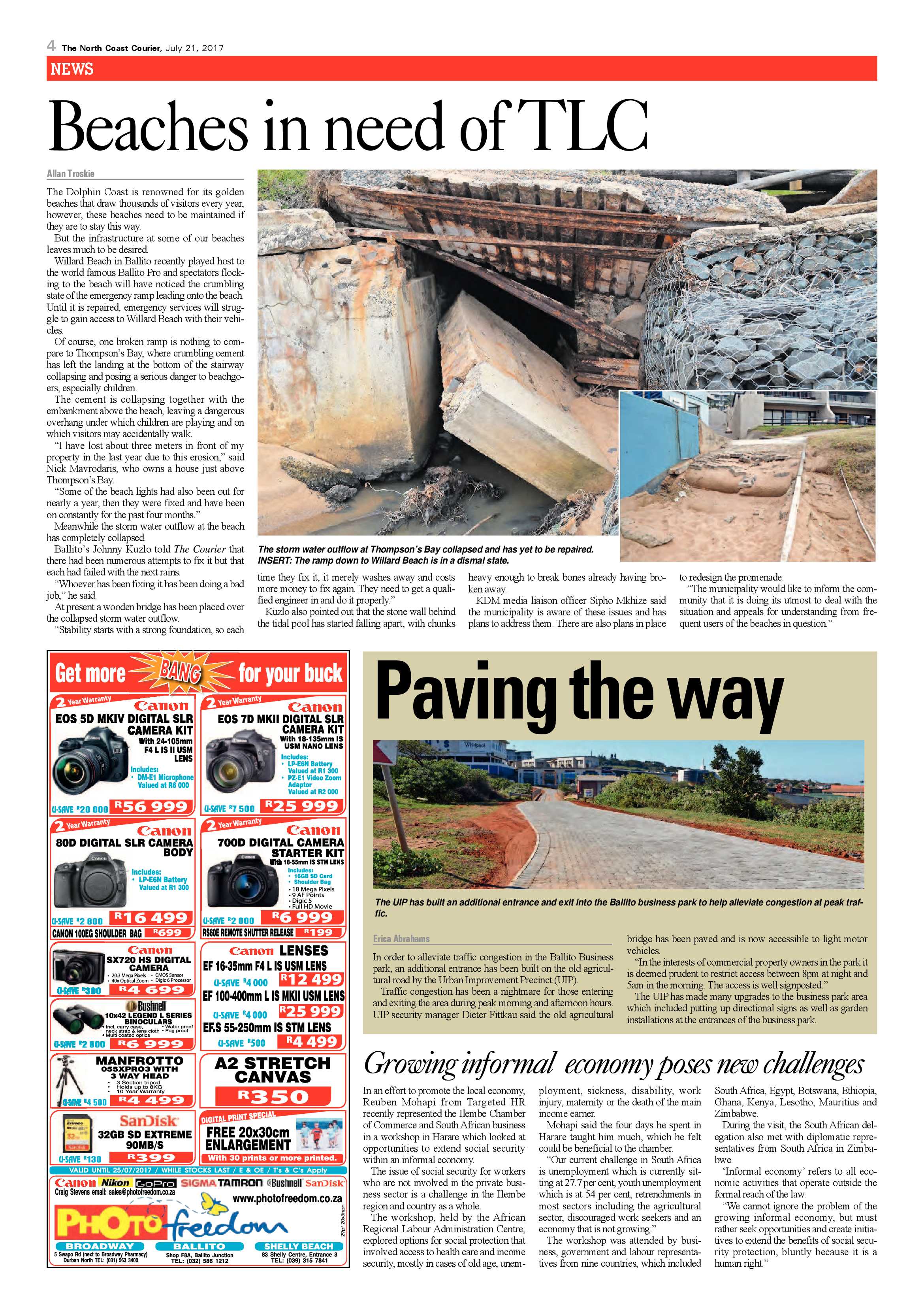 The North Coast Courier – 21 July 2017 page 4