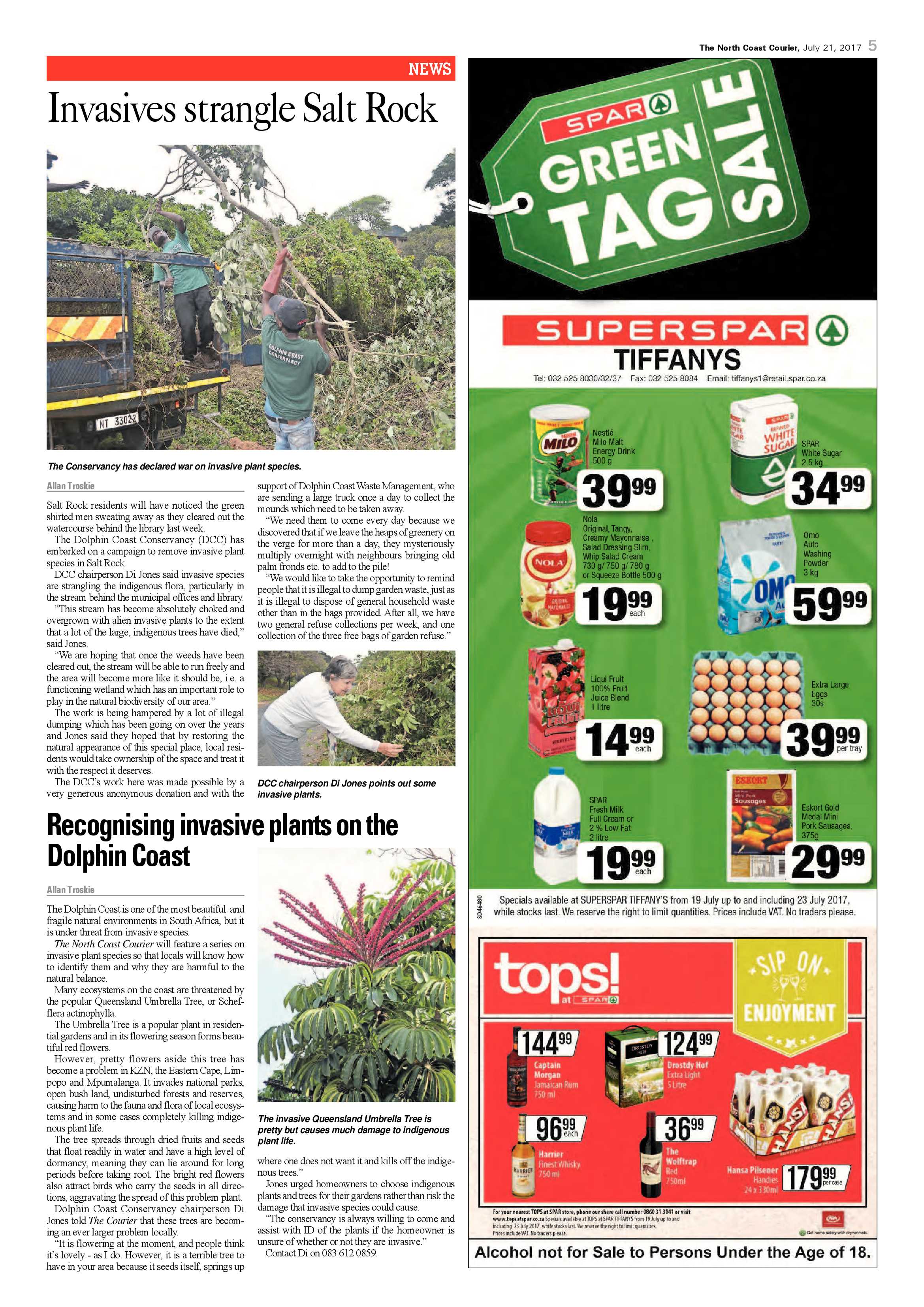 The North Coast Courier – 21 July 2017 page 5