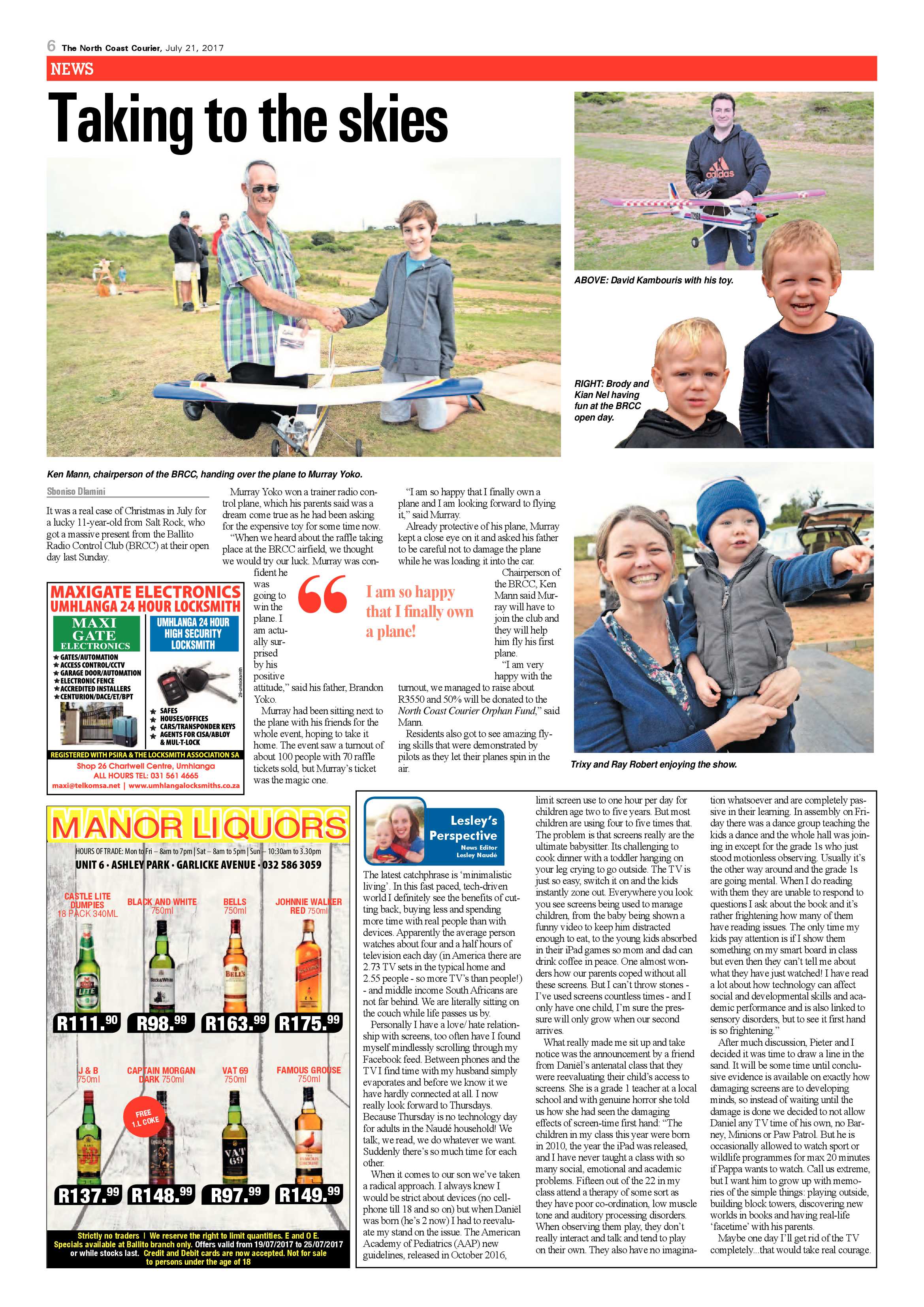 The North Coast Courier – 21 July 2017 page 6