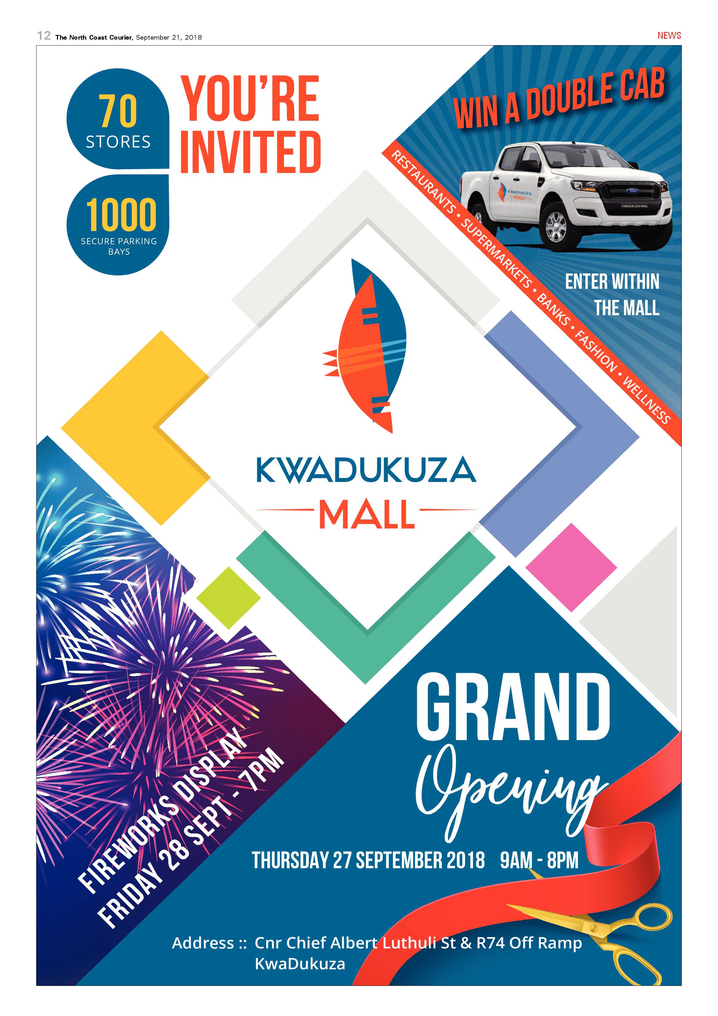 The North Coast Courier – 21 September 2018 page 12