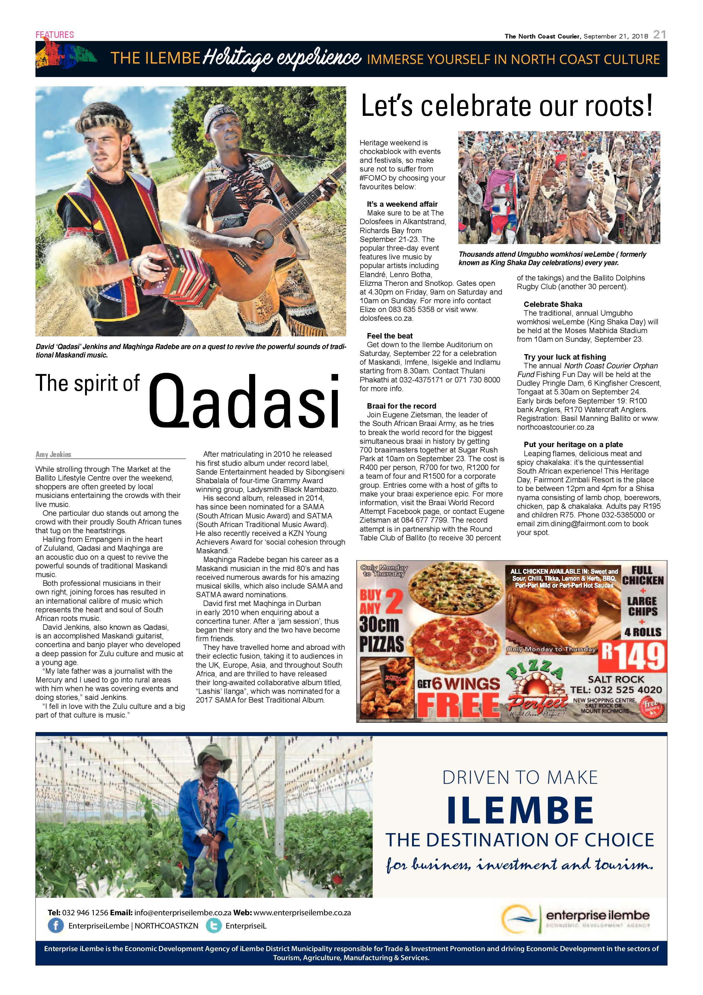 The North Coast Courier – 21 September 2018 page 21