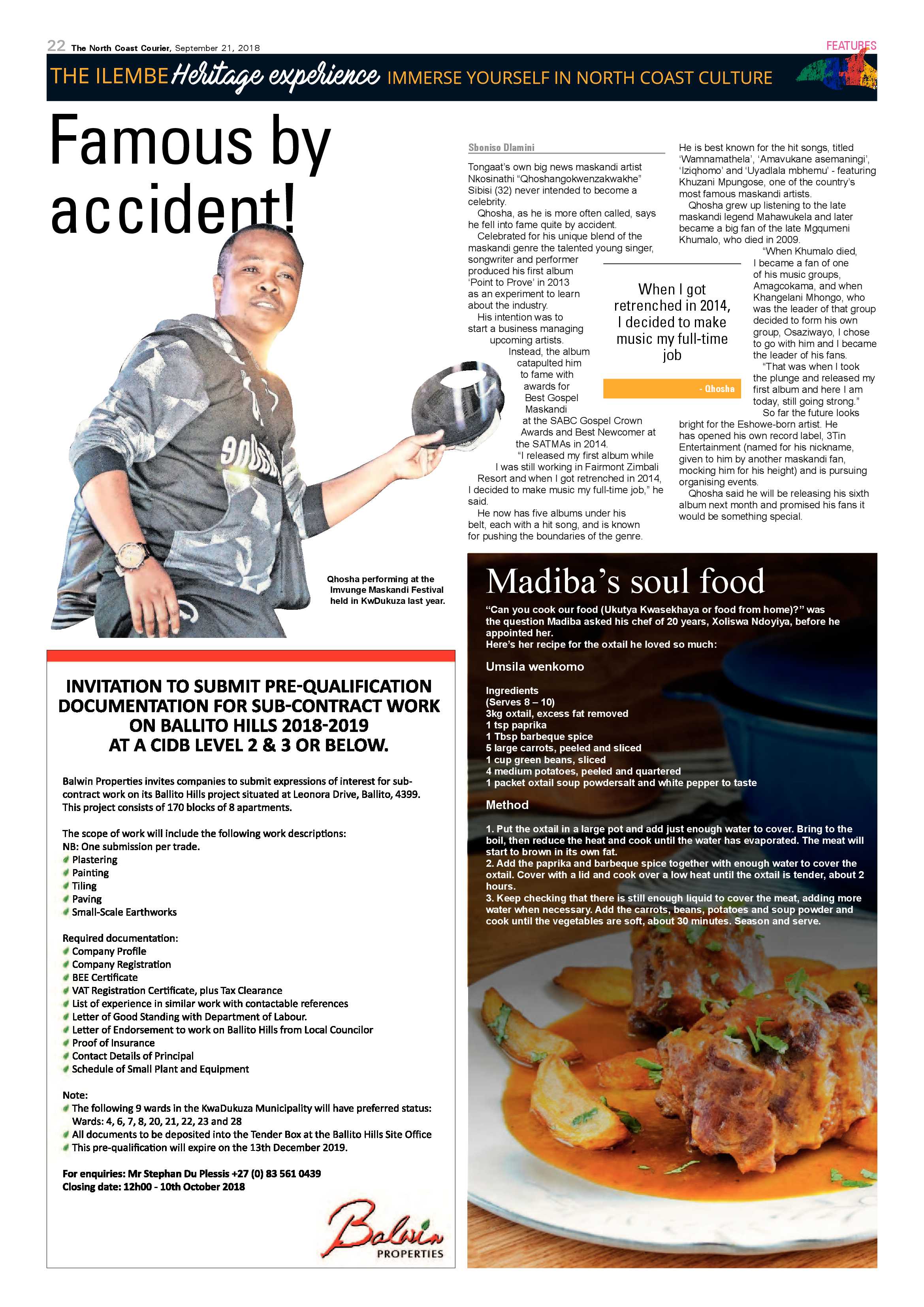 The North Coast Courier – 21 September 2018 page 22