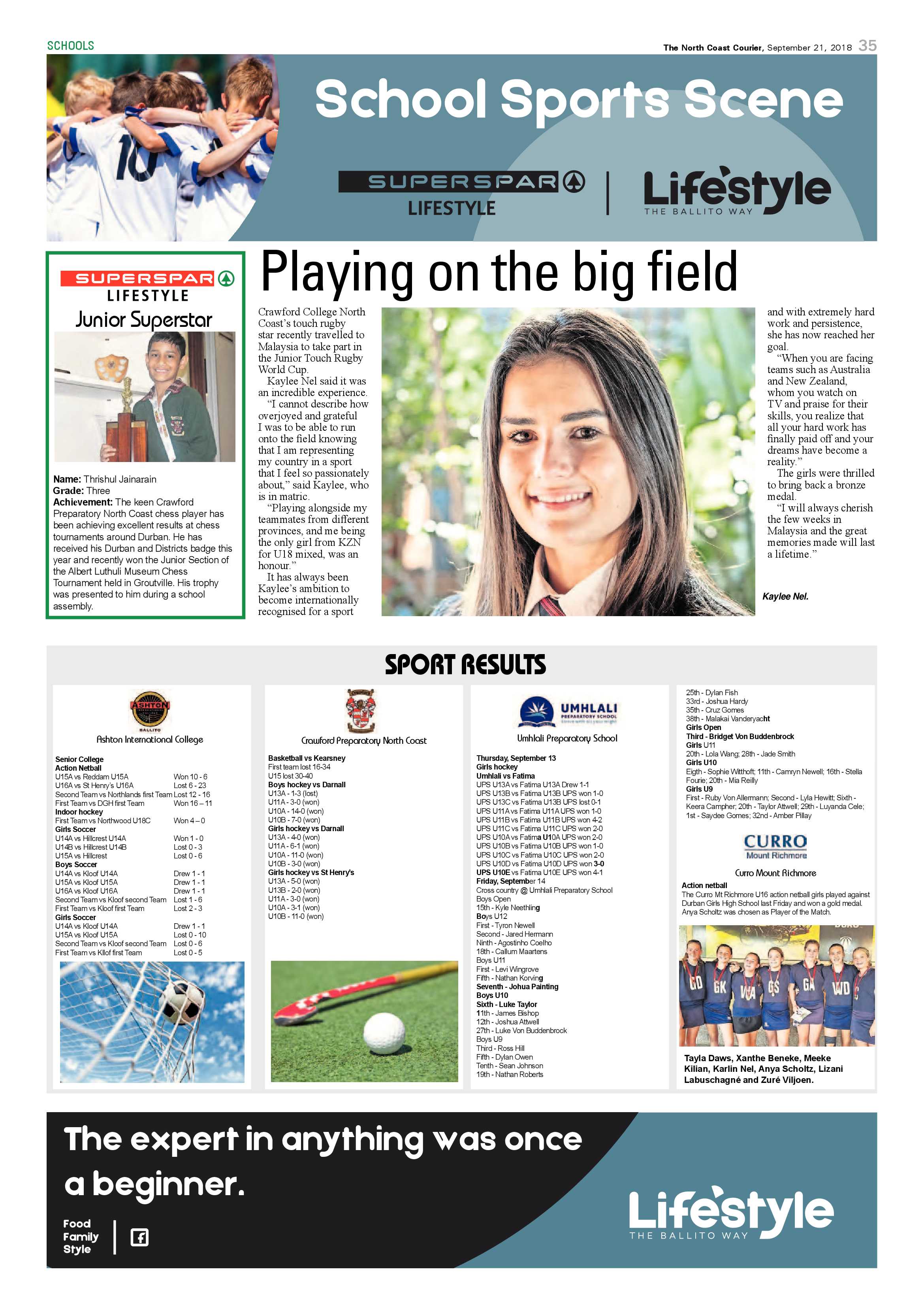 The North Coast Courier – 21 September 2018 page 35