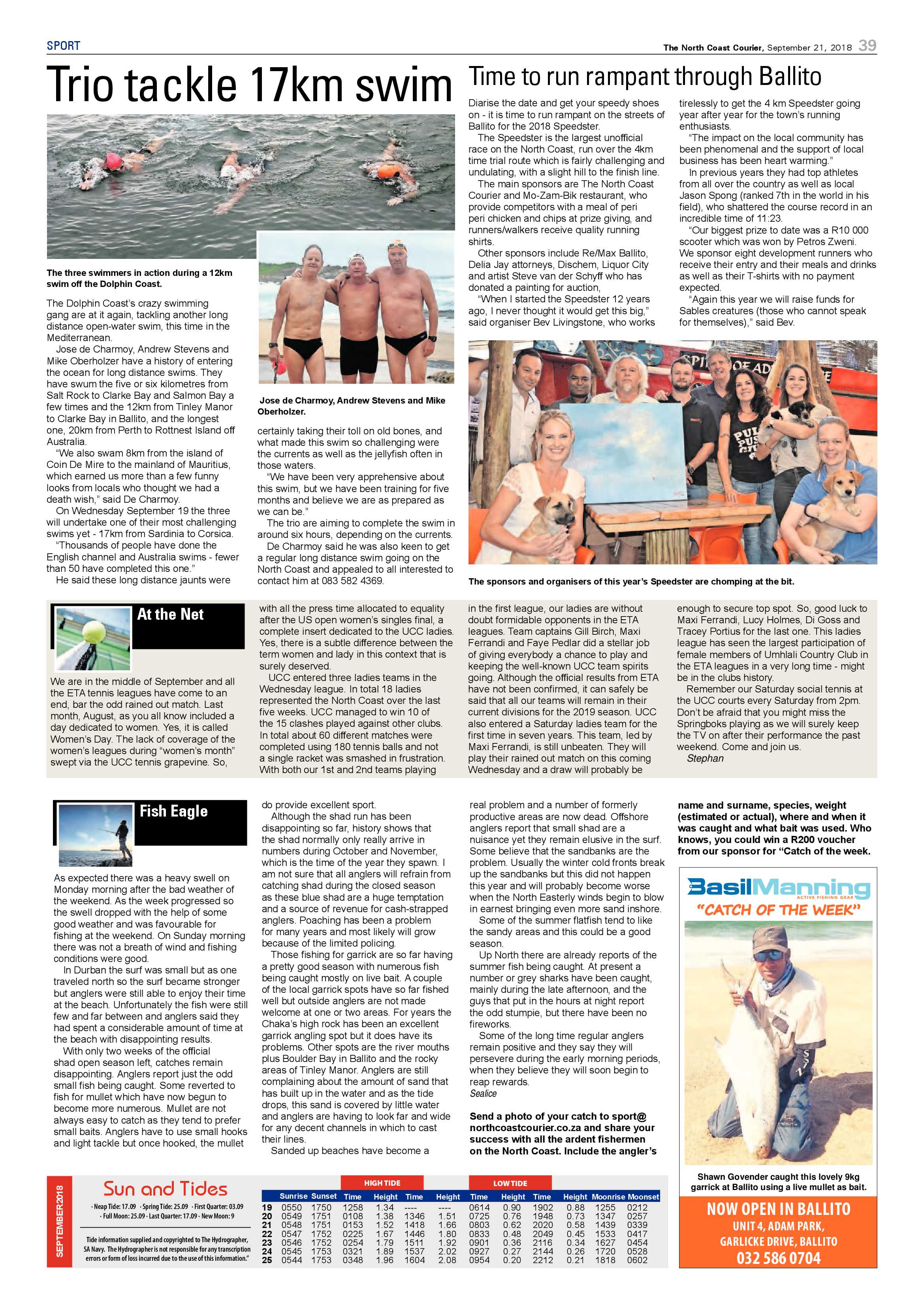 The North Coast Courier – 21 September 2018 page 39