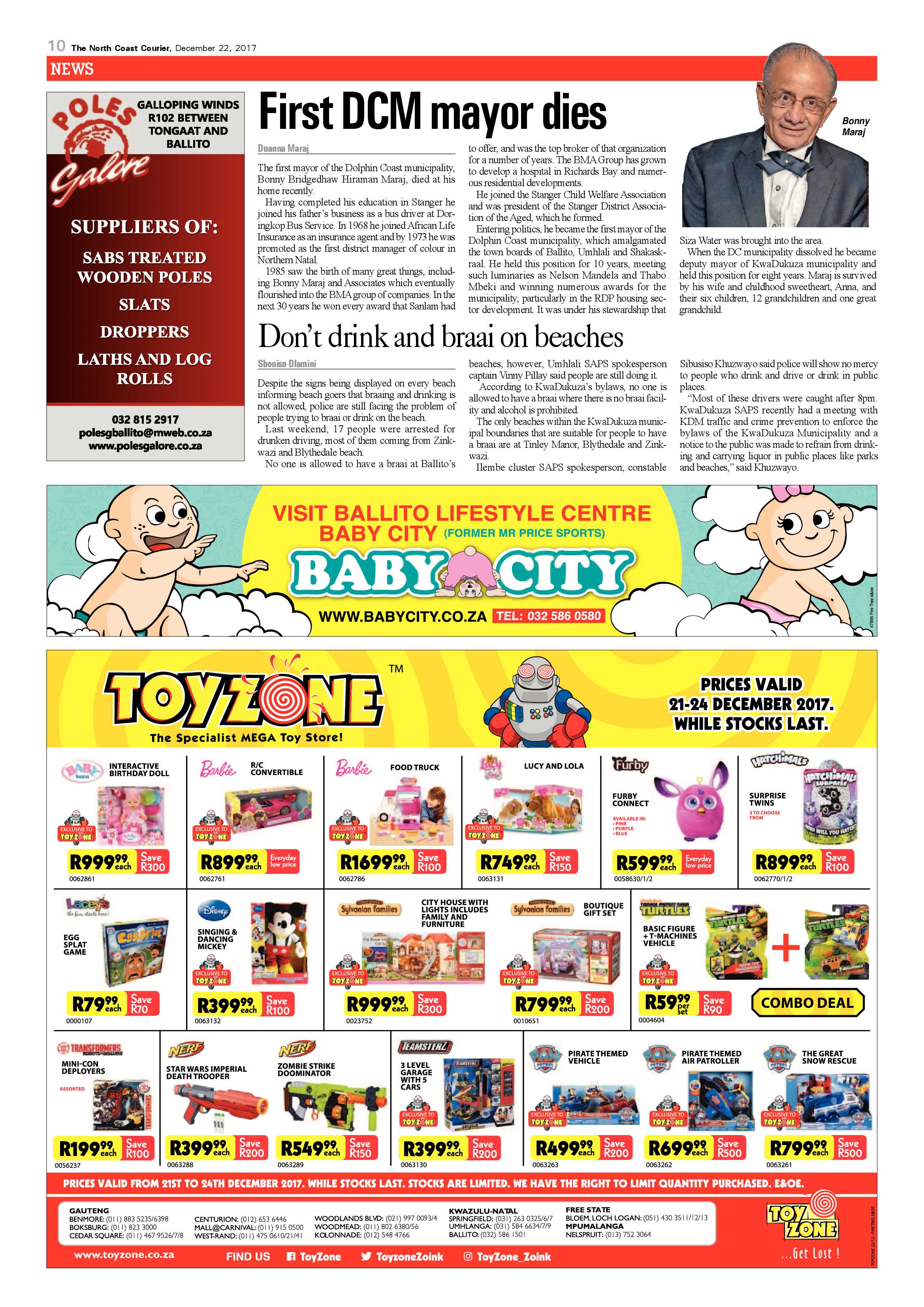 The North Coast Courier – 22 December 2017 page 10