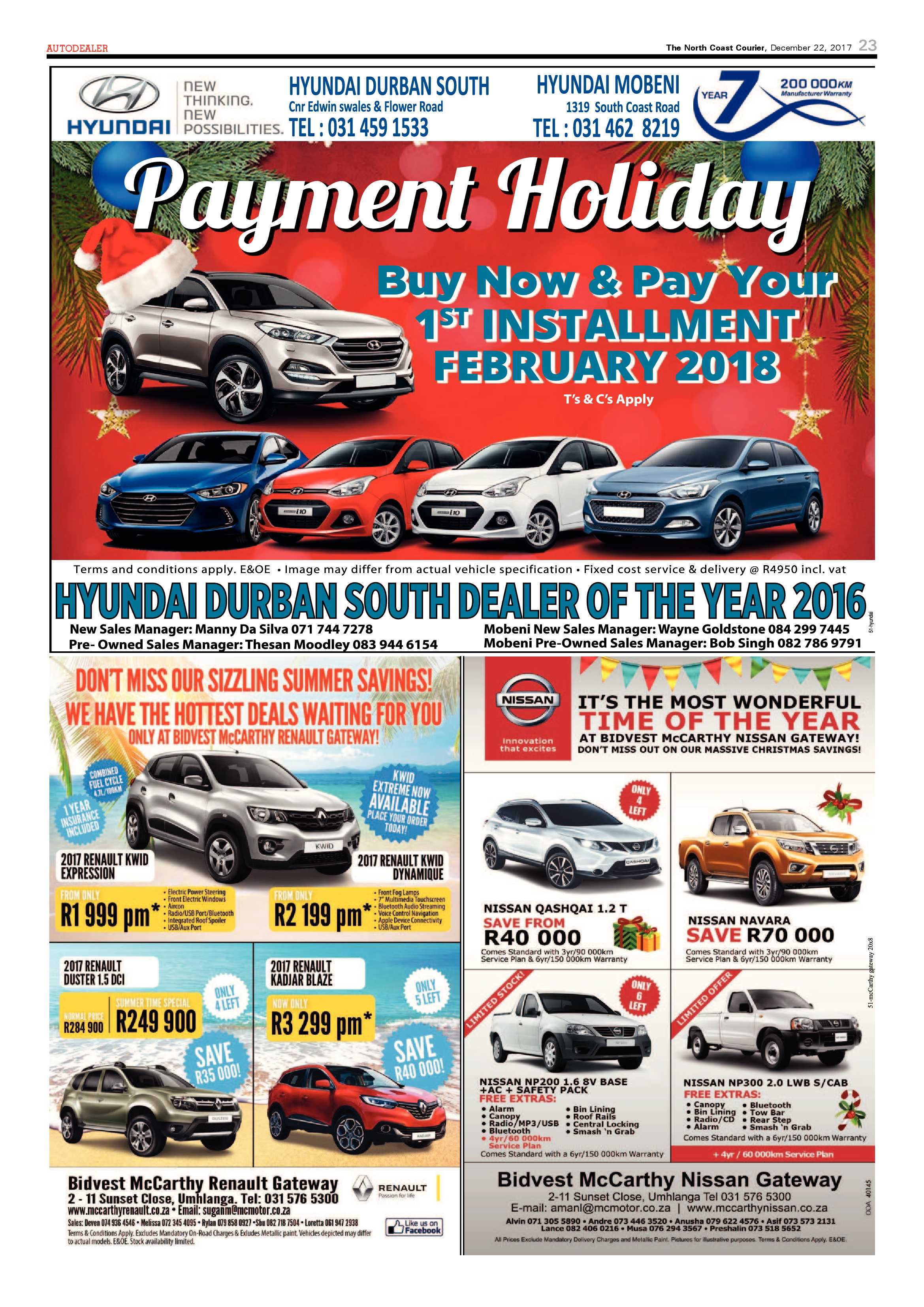 The North Coast Courier – 22 December 2017 page 23