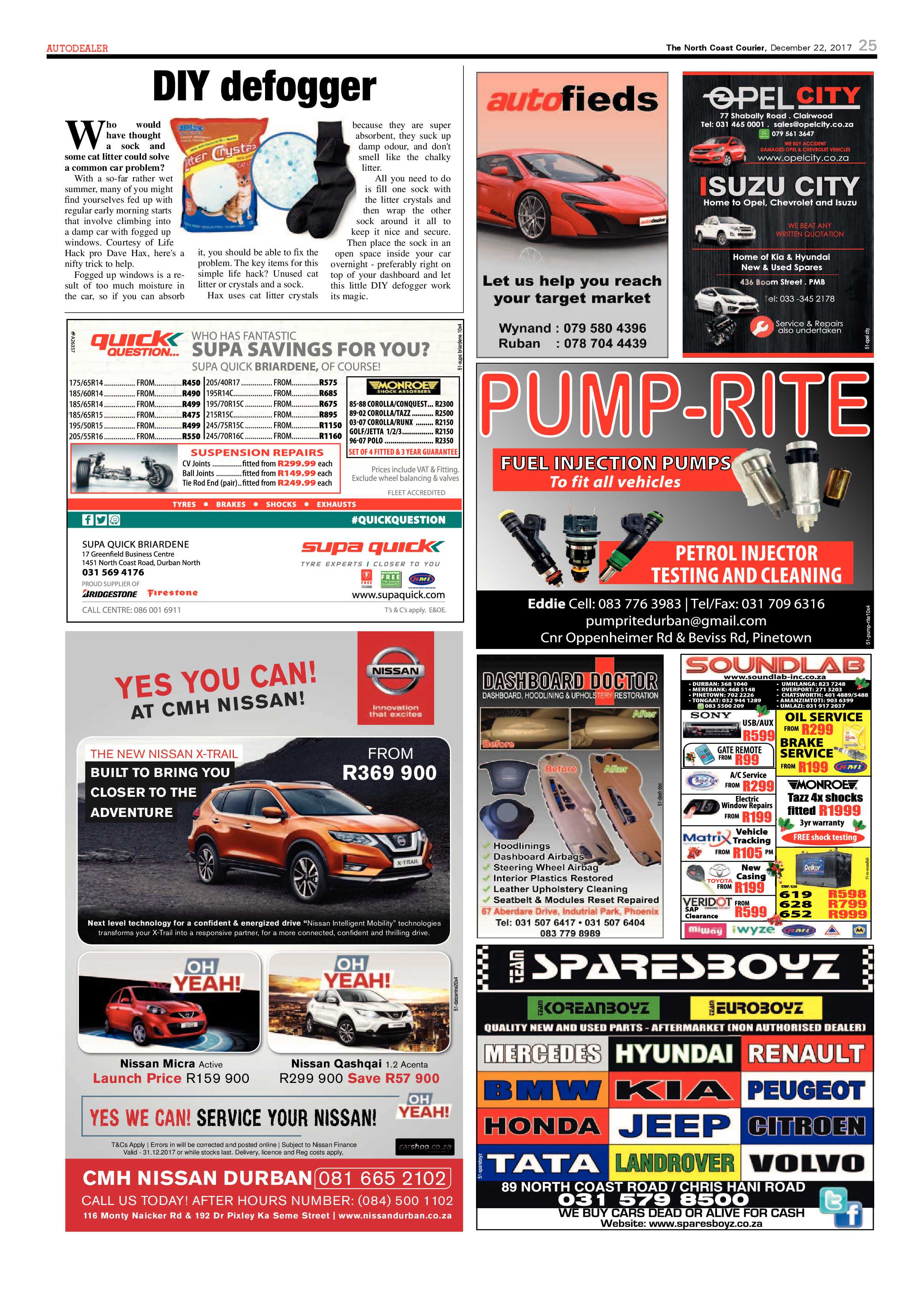 The North Coast Courier – 22 December 2017 page 25