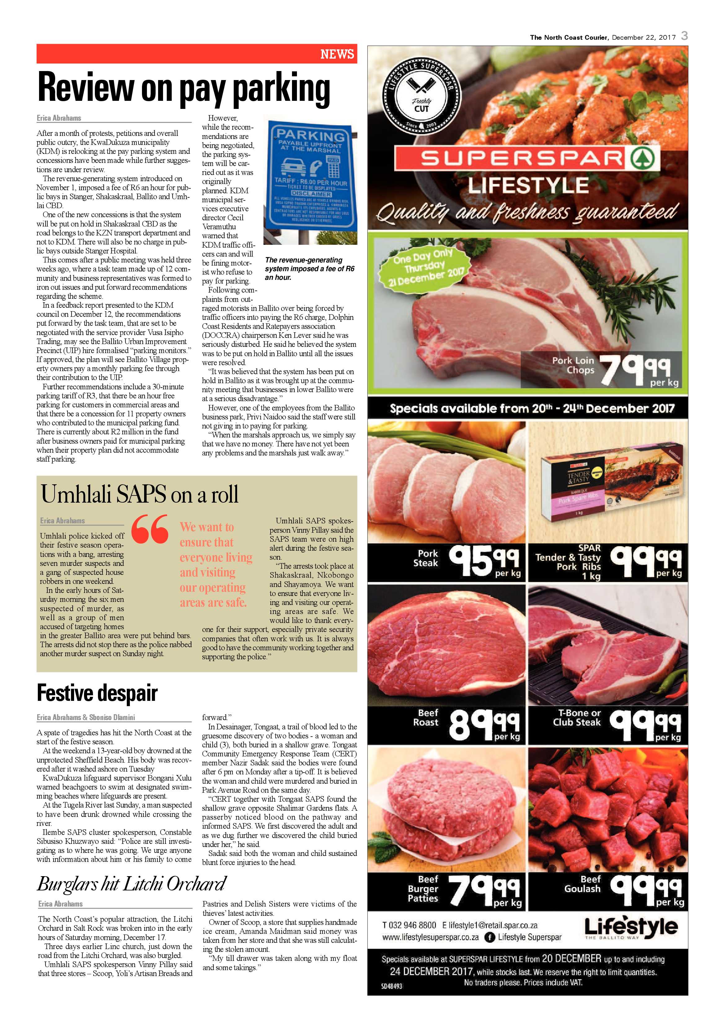 The North Coast Courier – 22 December 2017 page 3