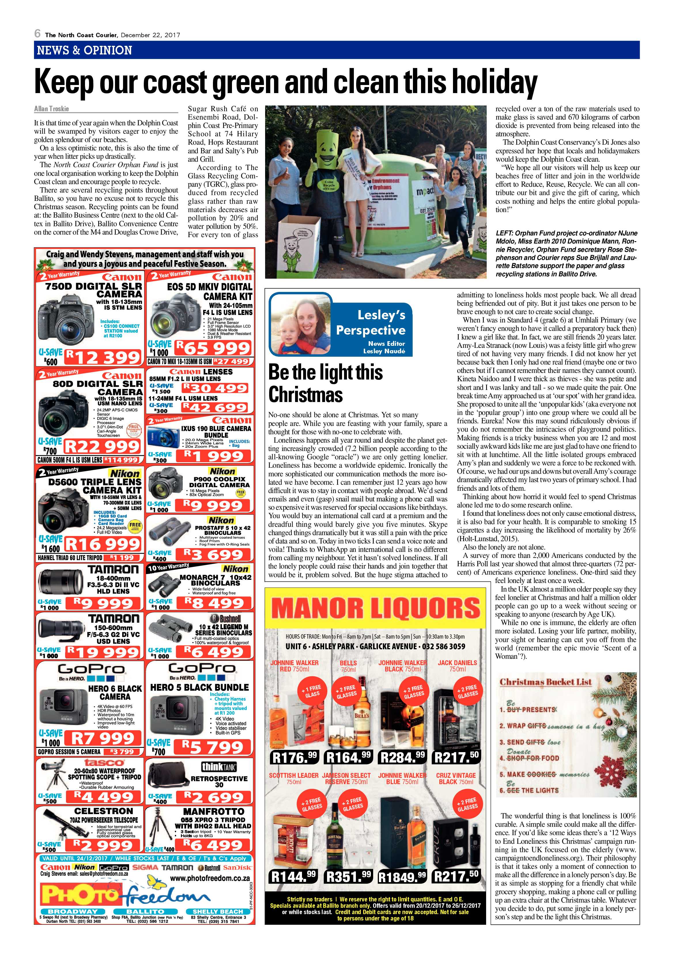 The North Coast Courier – 22 December 2017 page 6