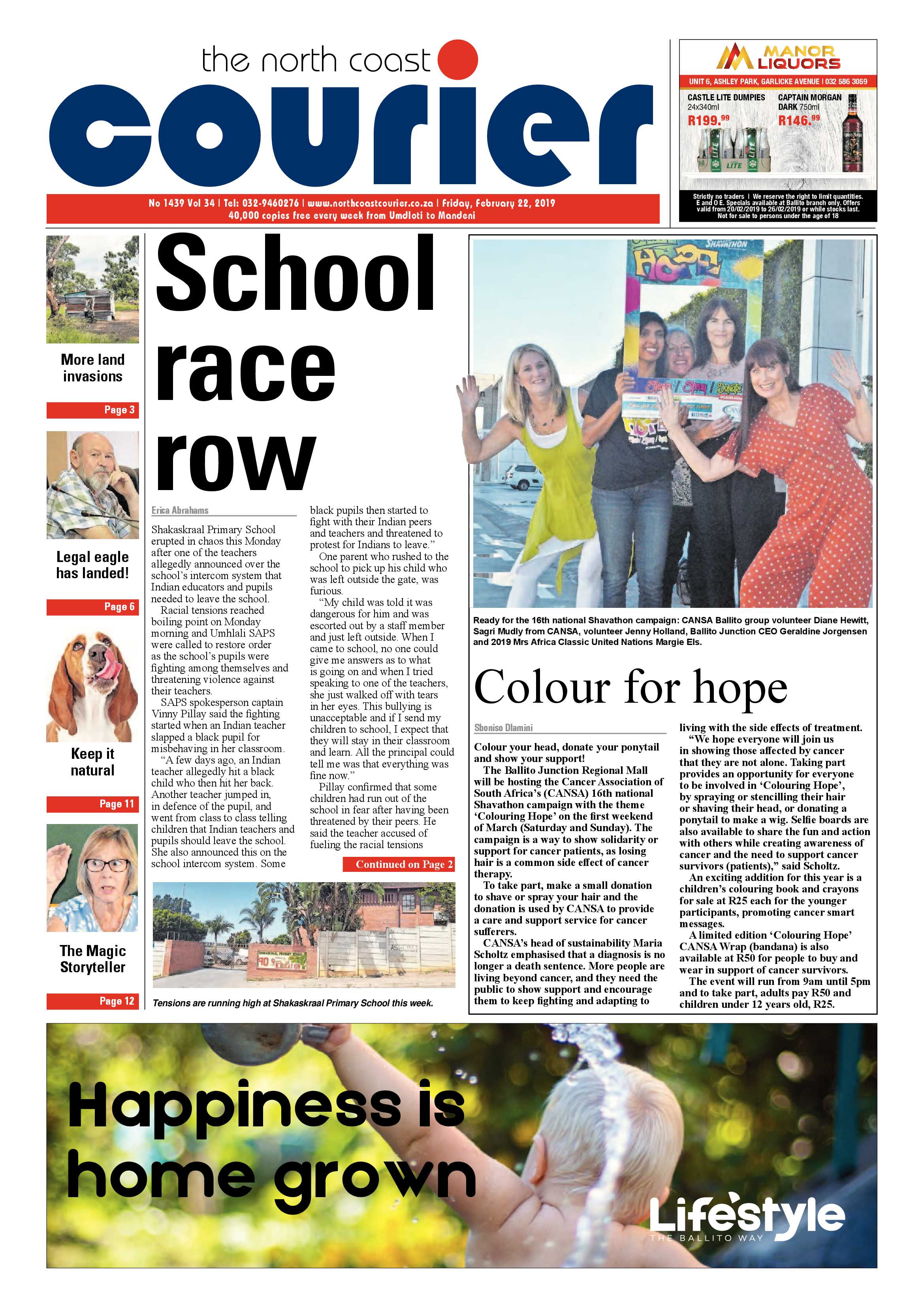 The North Coast Courier – 22 February 2019 page 1