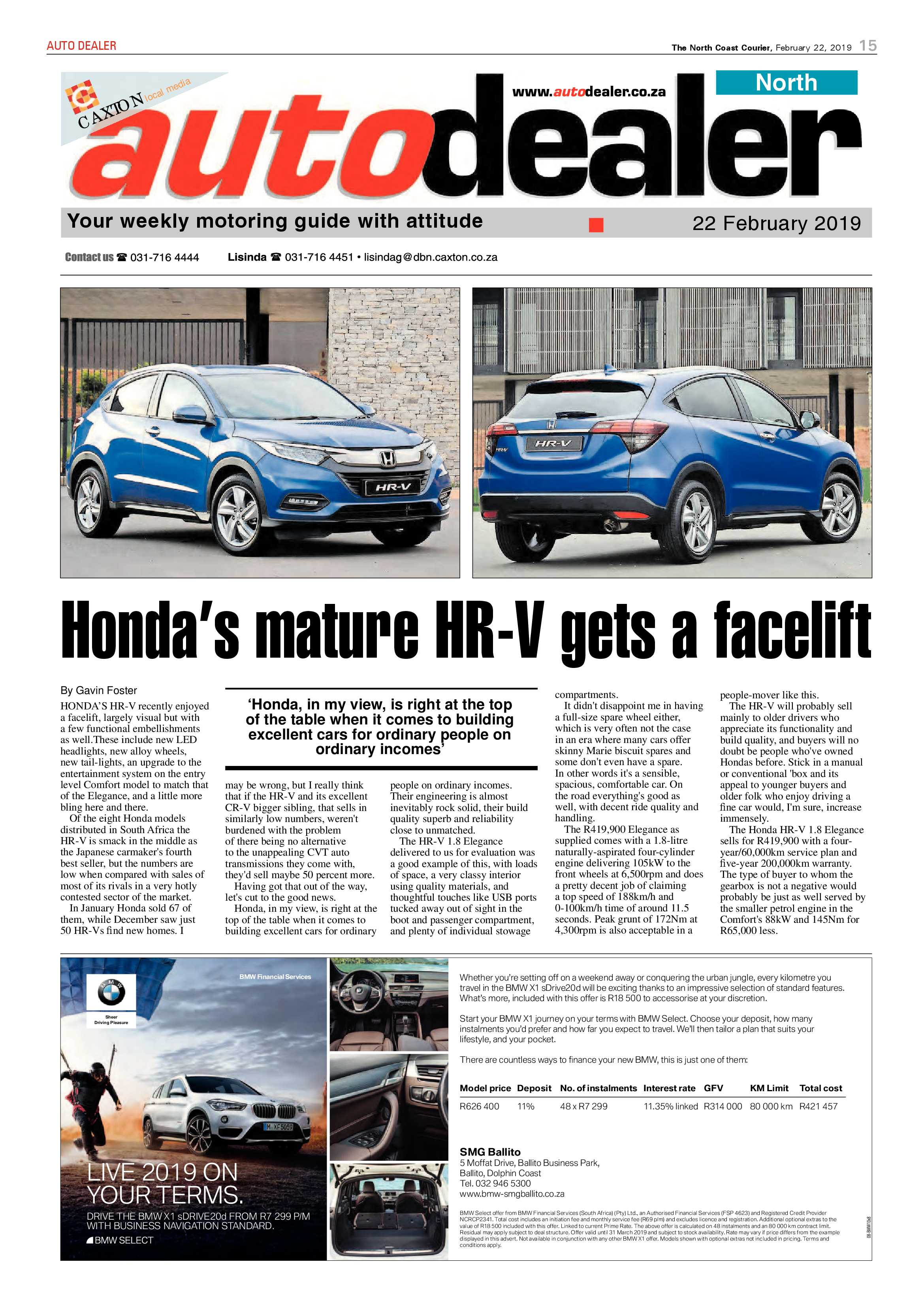 The North Coast Courier – 22 February 2019 page 15