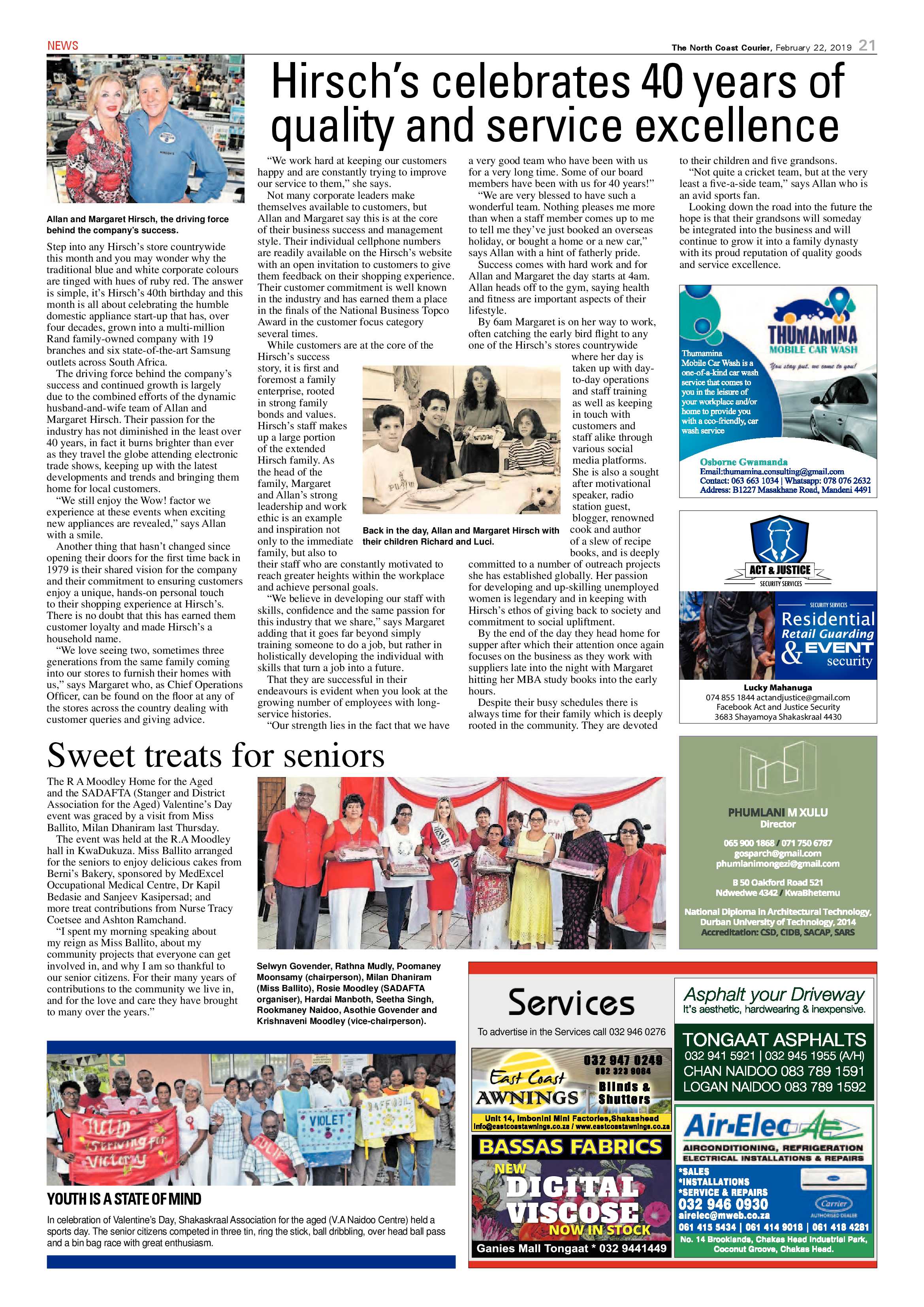 The North Coast Courier – 22 February 2019 page 21