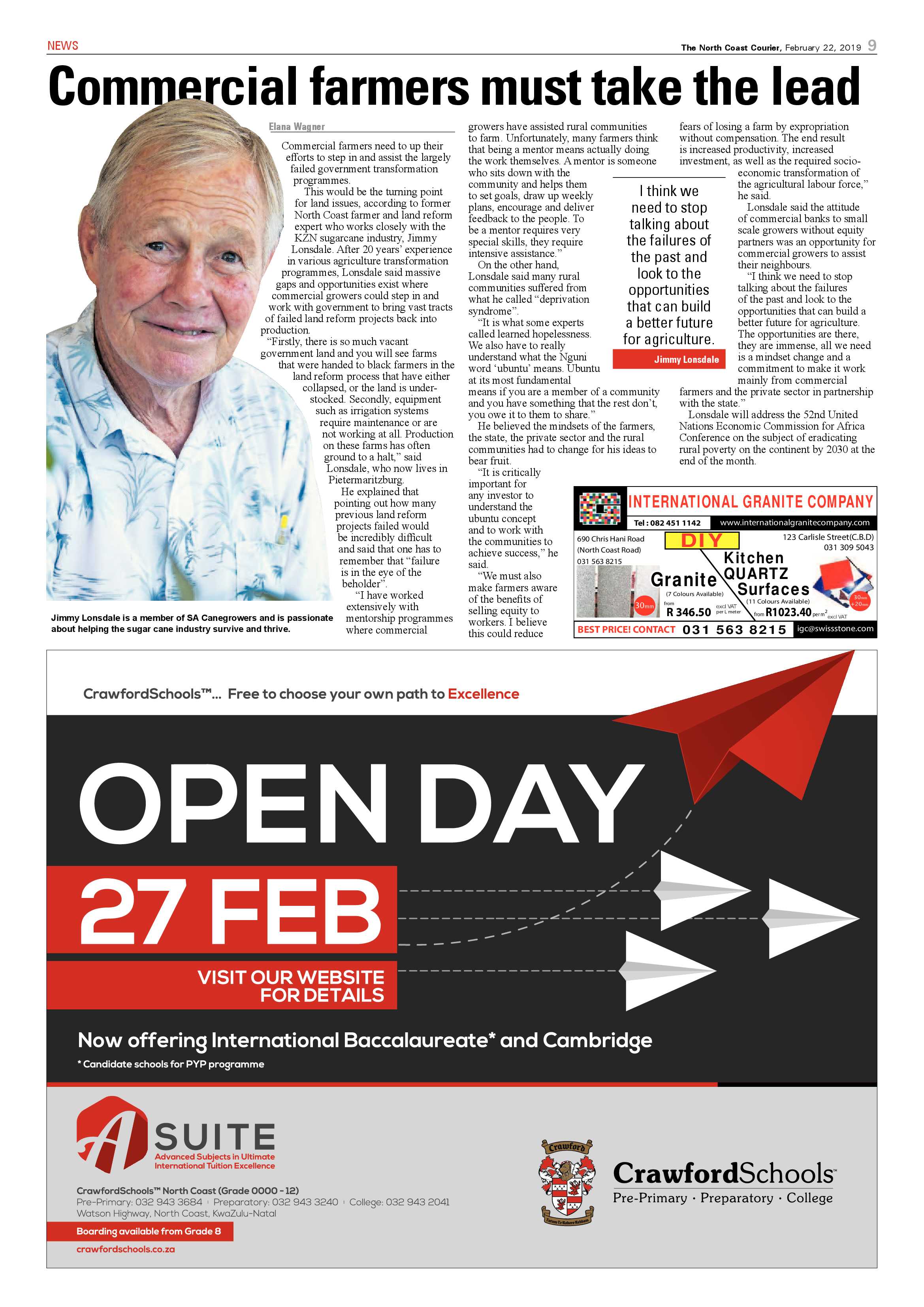 The North Coast Courier – 22 February 2019 page 9