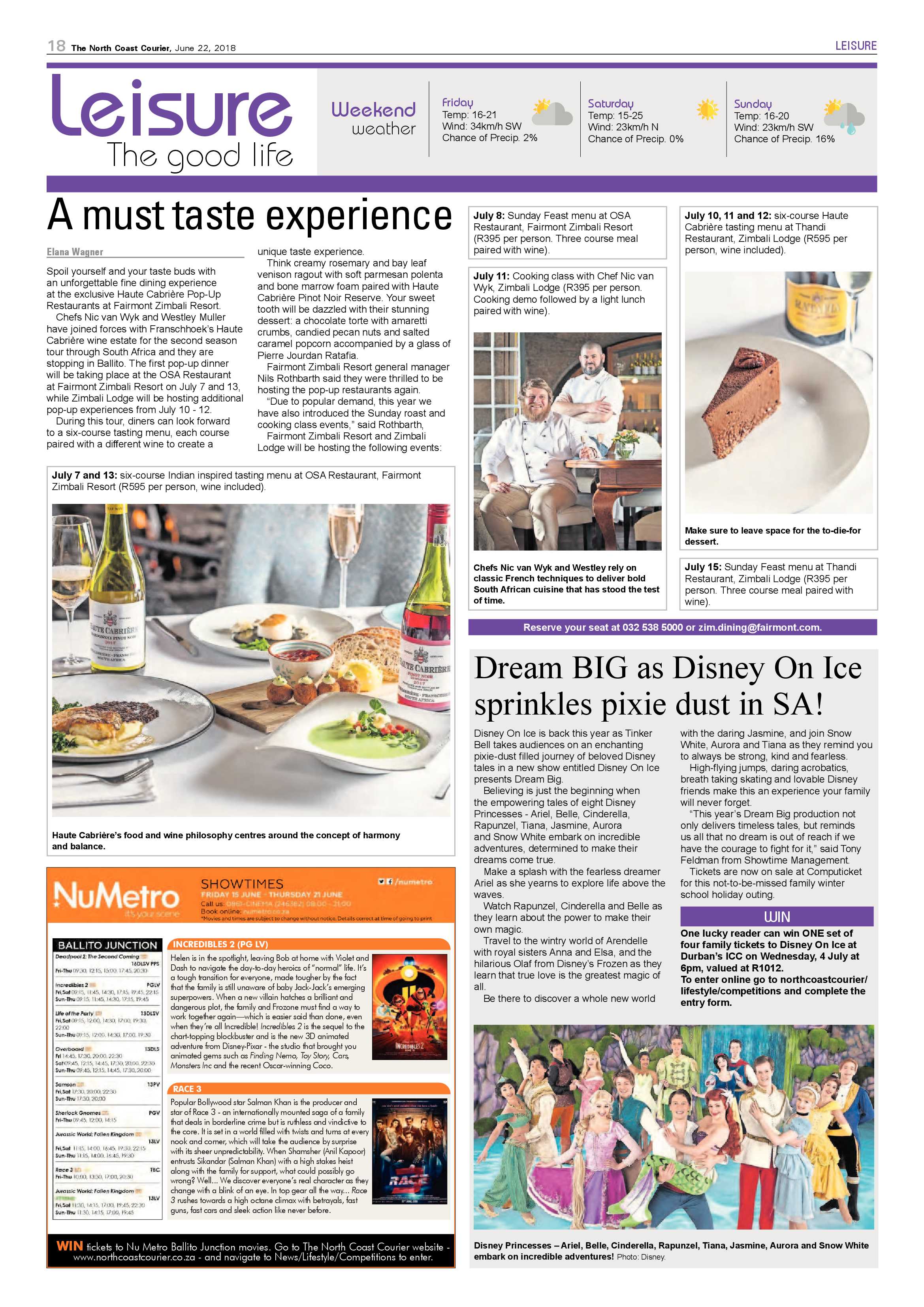 The North Coast Courier – 22 June 2018 page 18