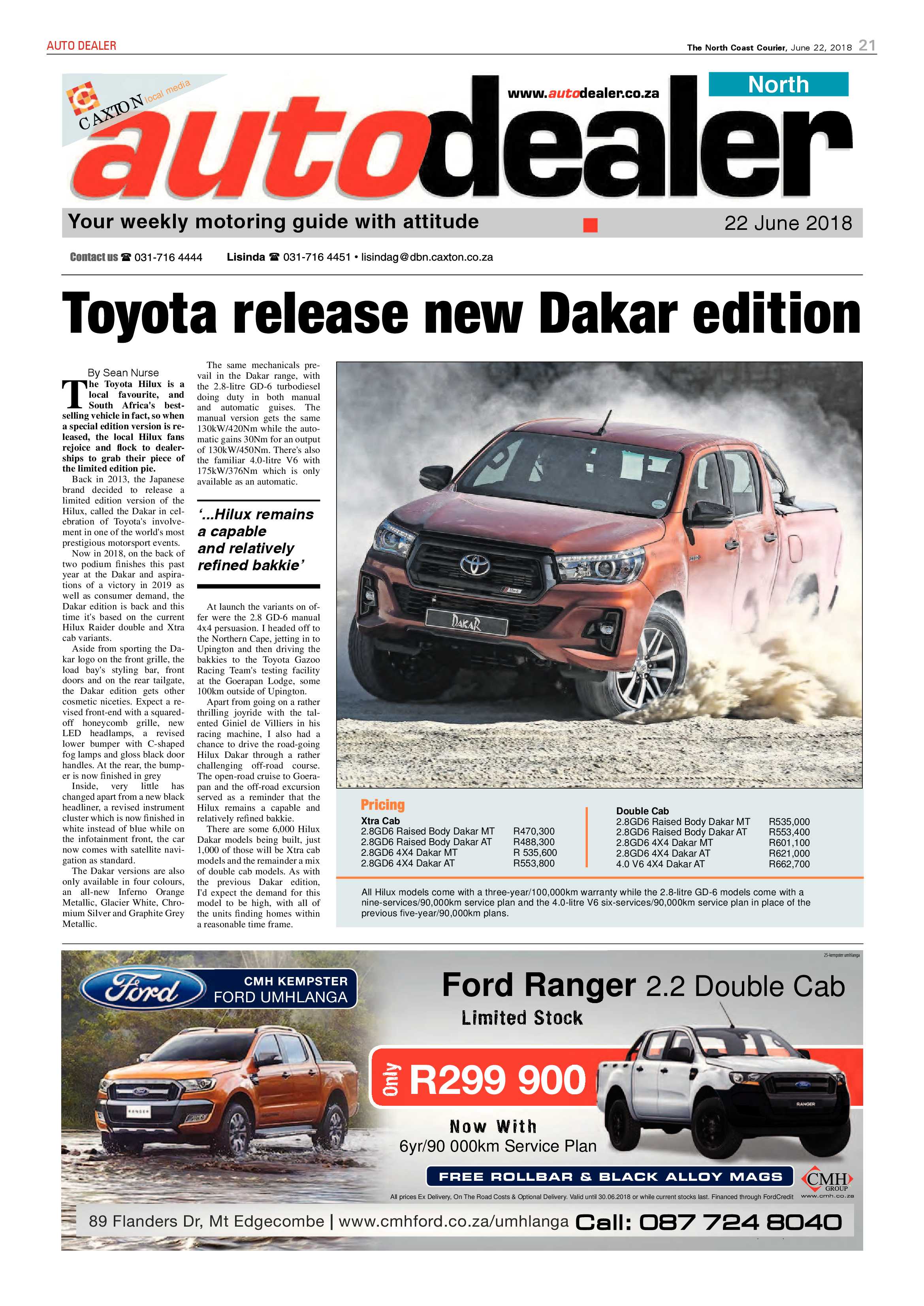 The North Coast Courier – 22 June 2018 page 21