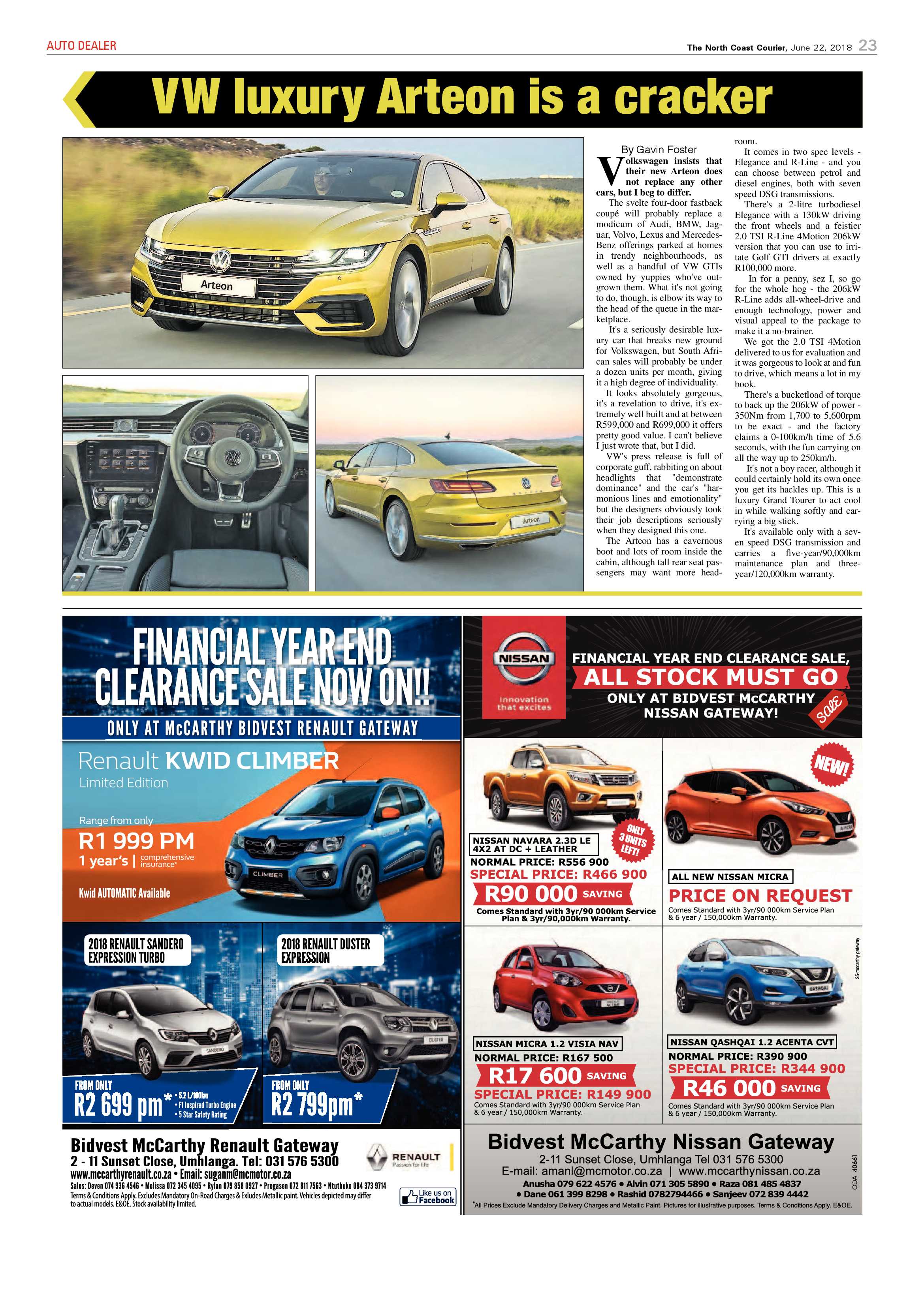 The North Coast Courier – 22 June 2018 page 23