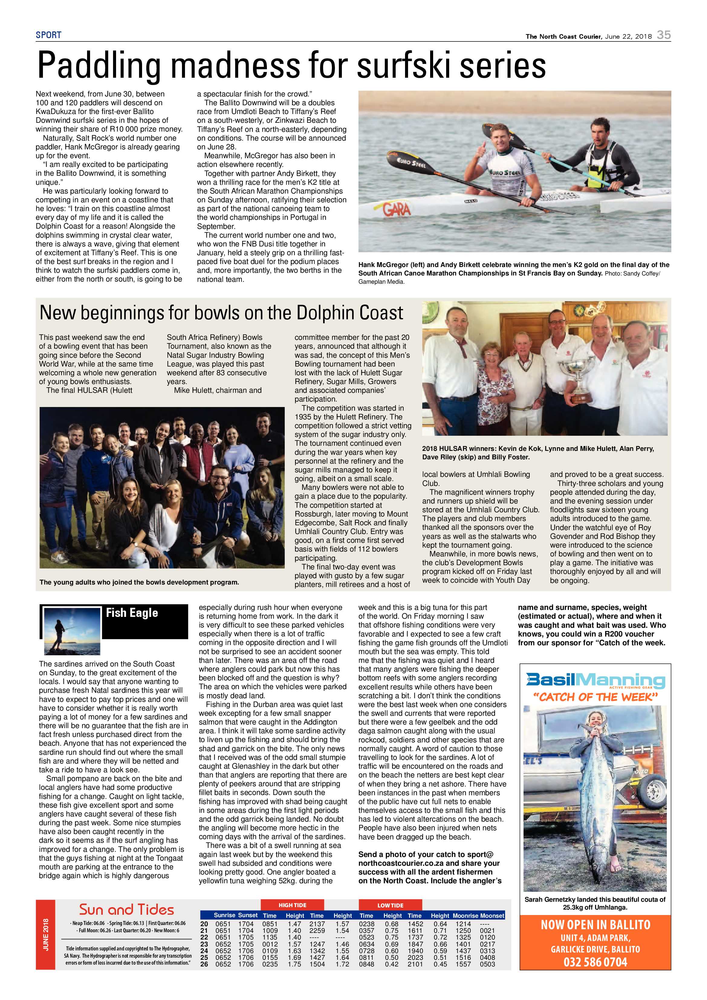 The North Coast Courier – 22 June 2018 page 35