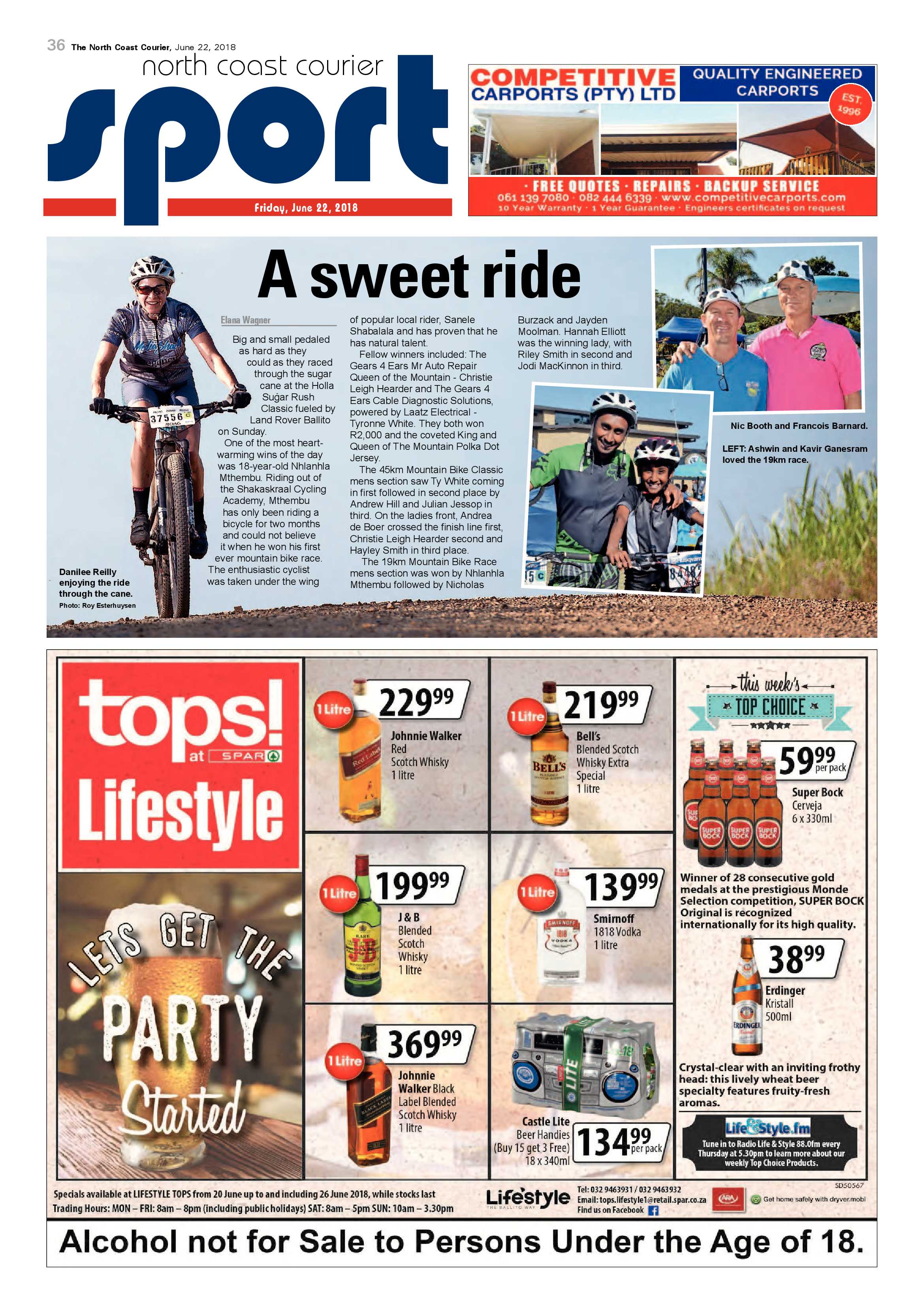 The North Coast Courier – 22 June 2018 page 36